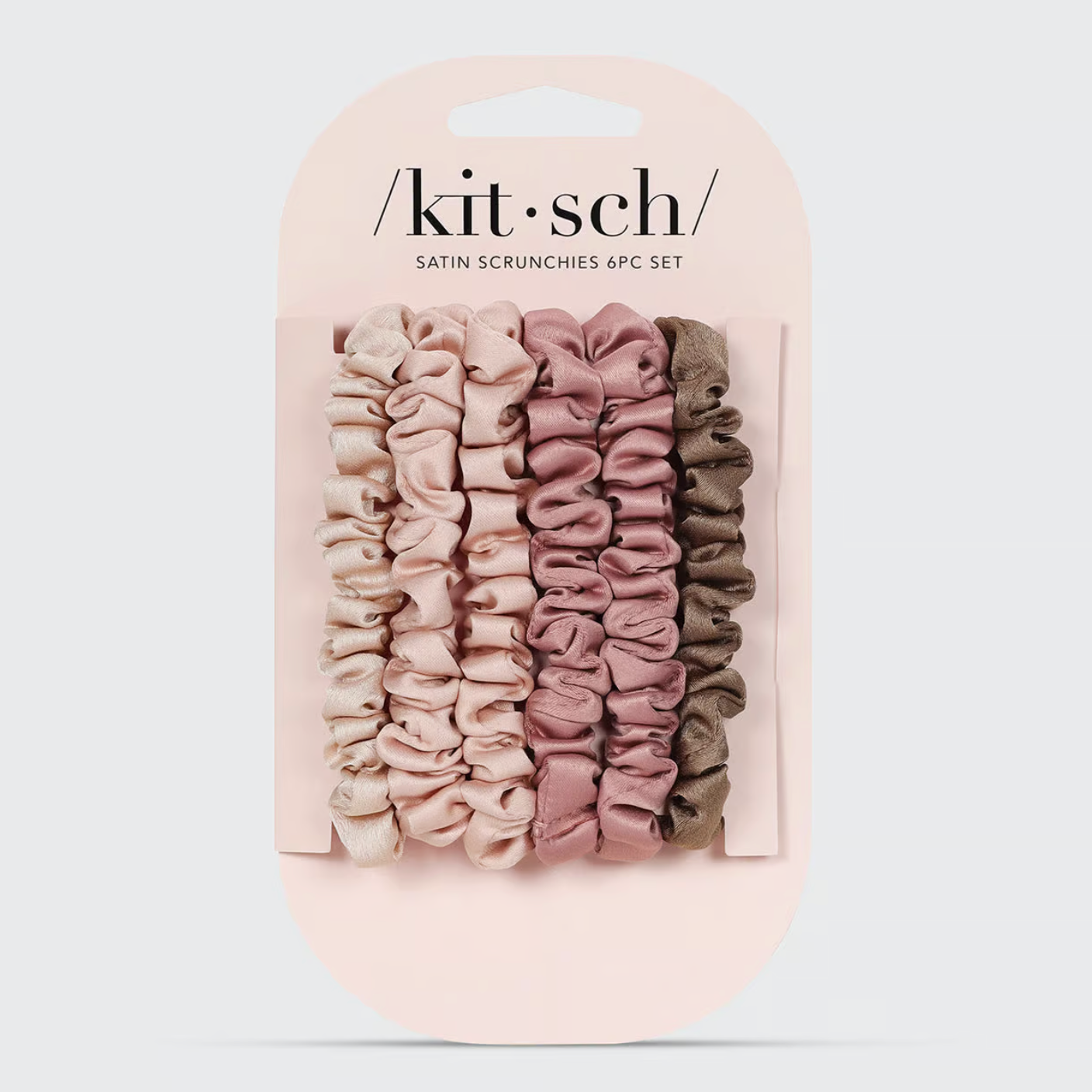 KITSCH - Ultra Petite Satin Scrunchies 6pc