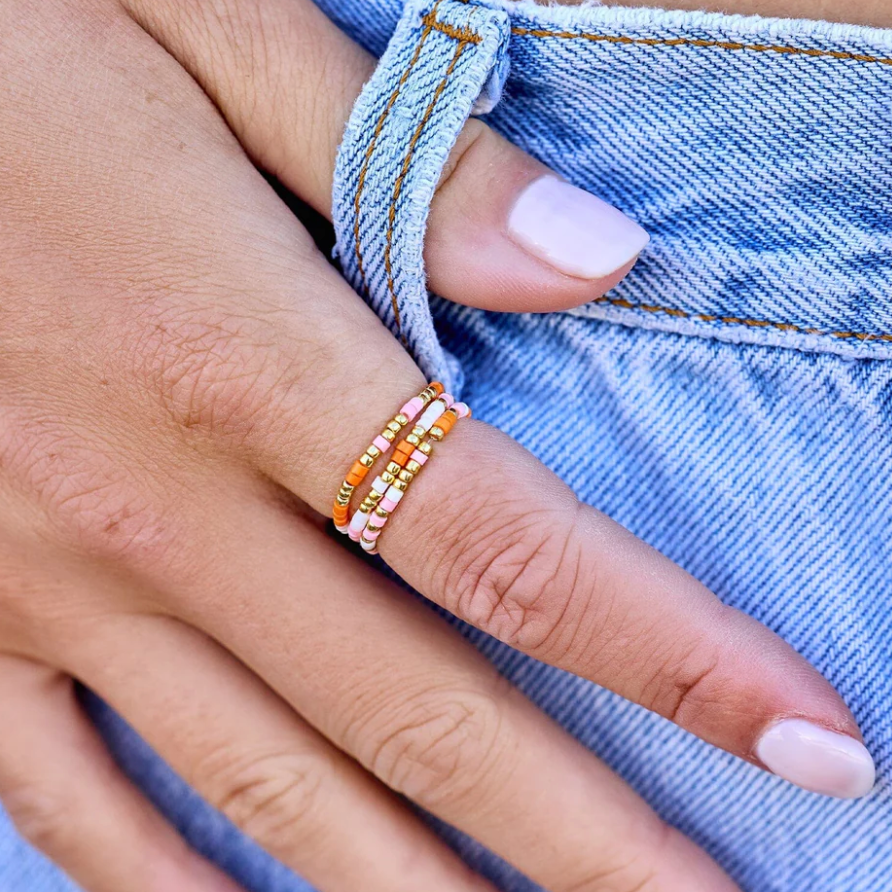 PURA VIDA Warm Breeze Stretch Ring Set of - Main Image