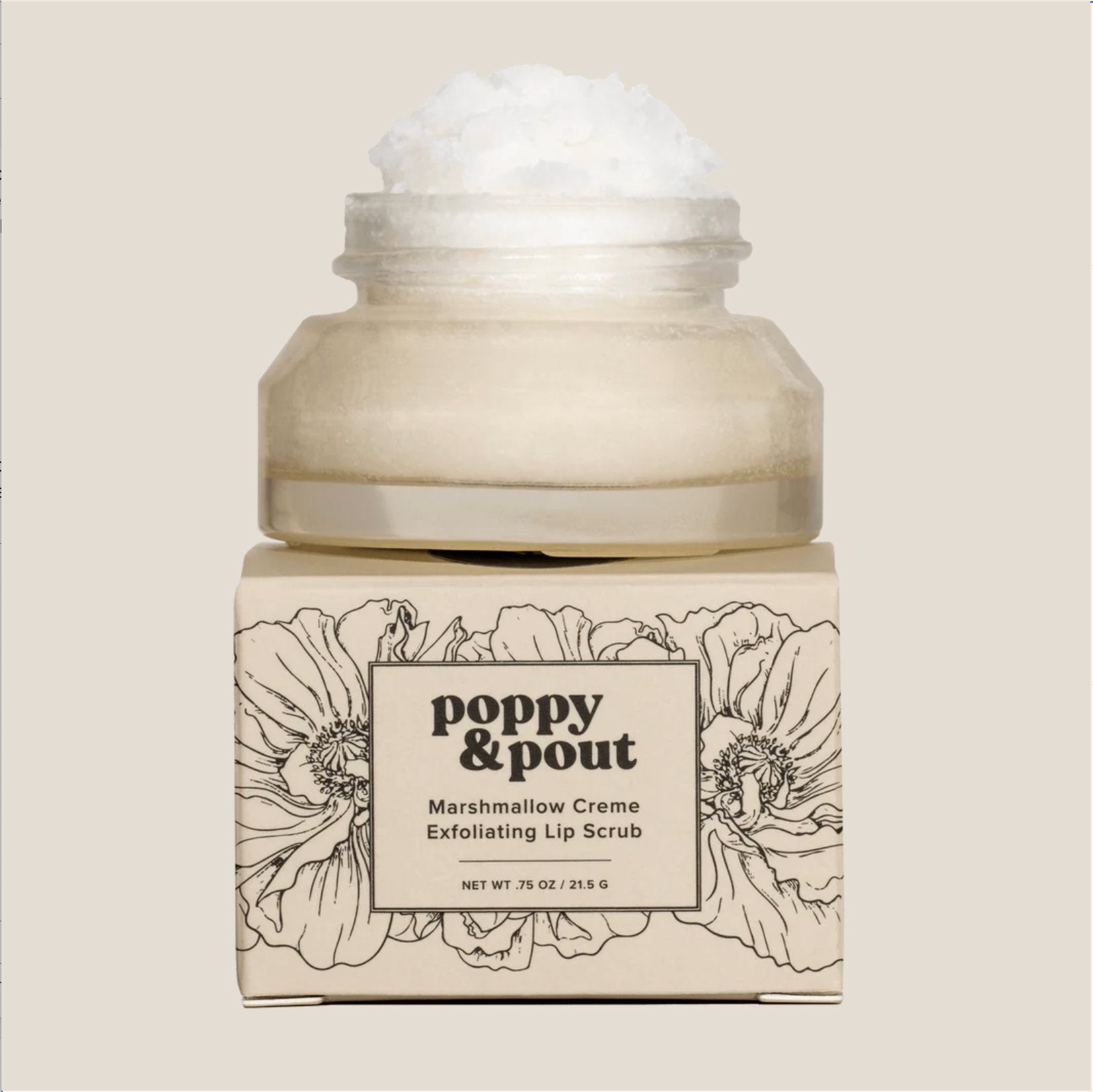 POPPY & POUT - Lip Scrub - Marshmallow Creme 