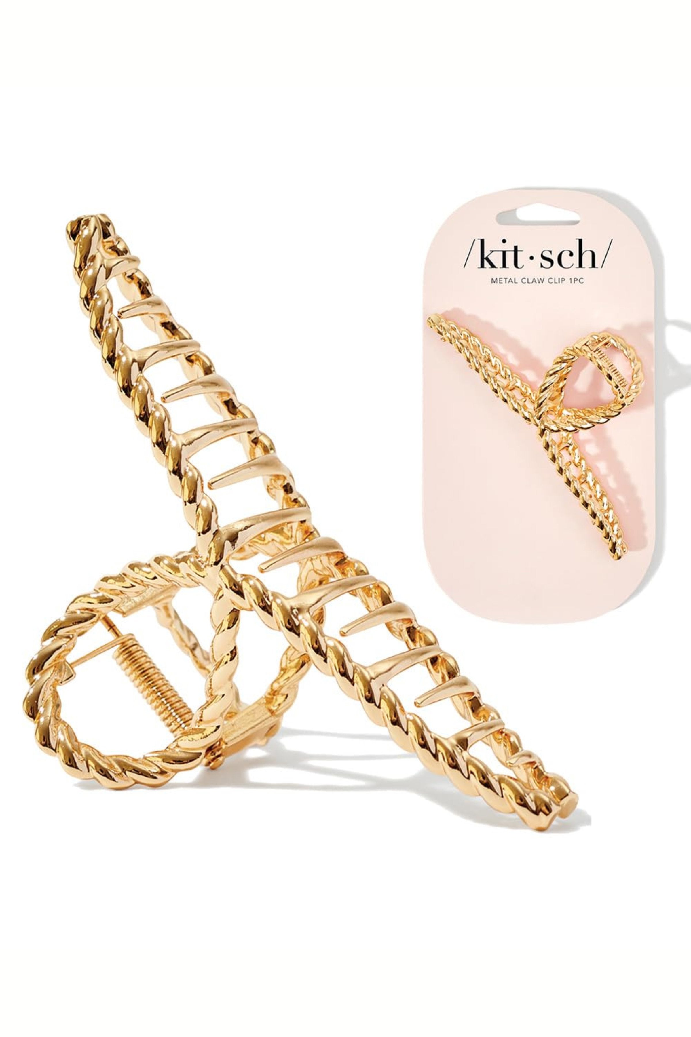 KITSCH - Metal Rope Claw Clip - Gold 