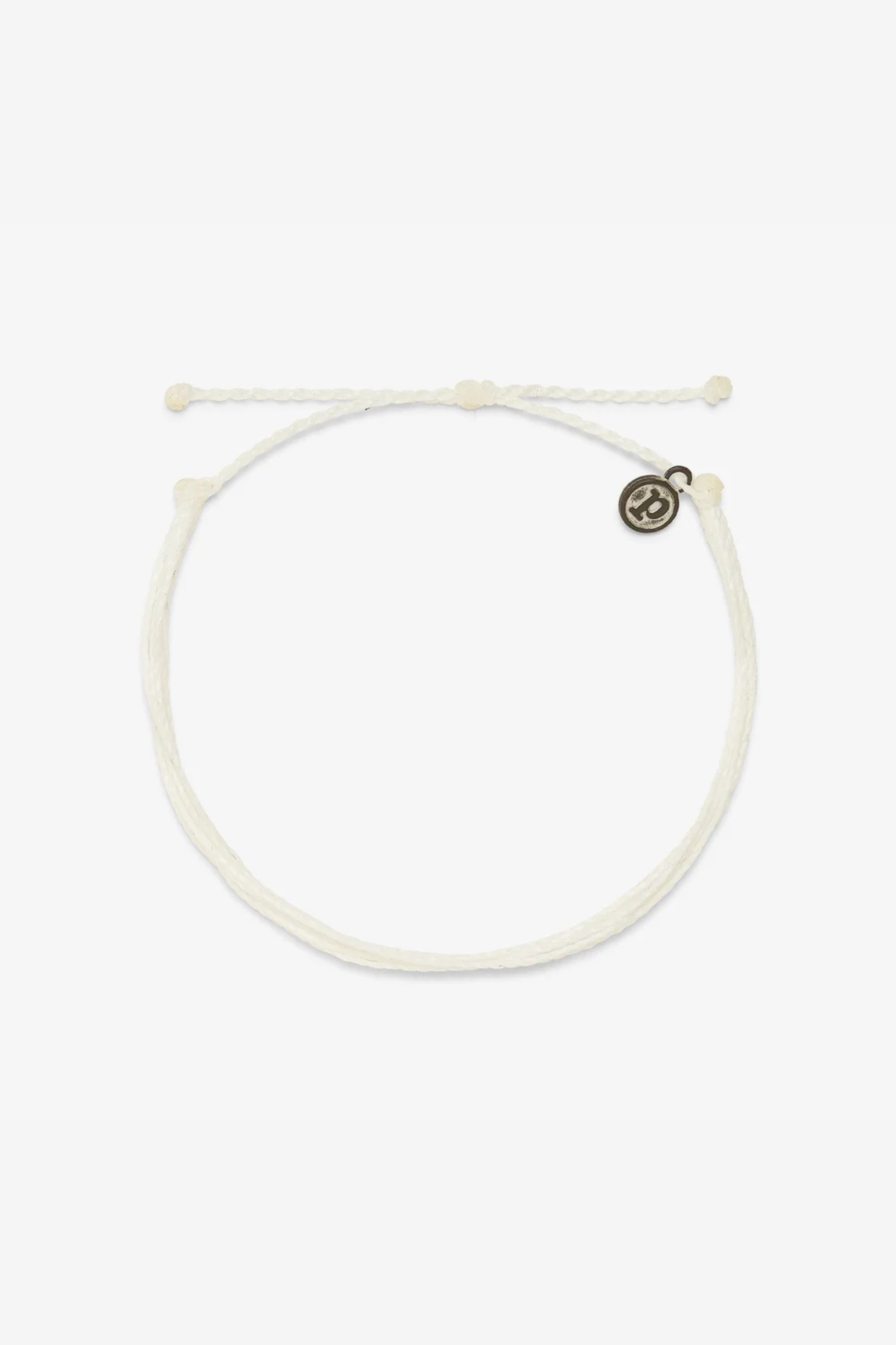PURA VIDA - Original Anklet white