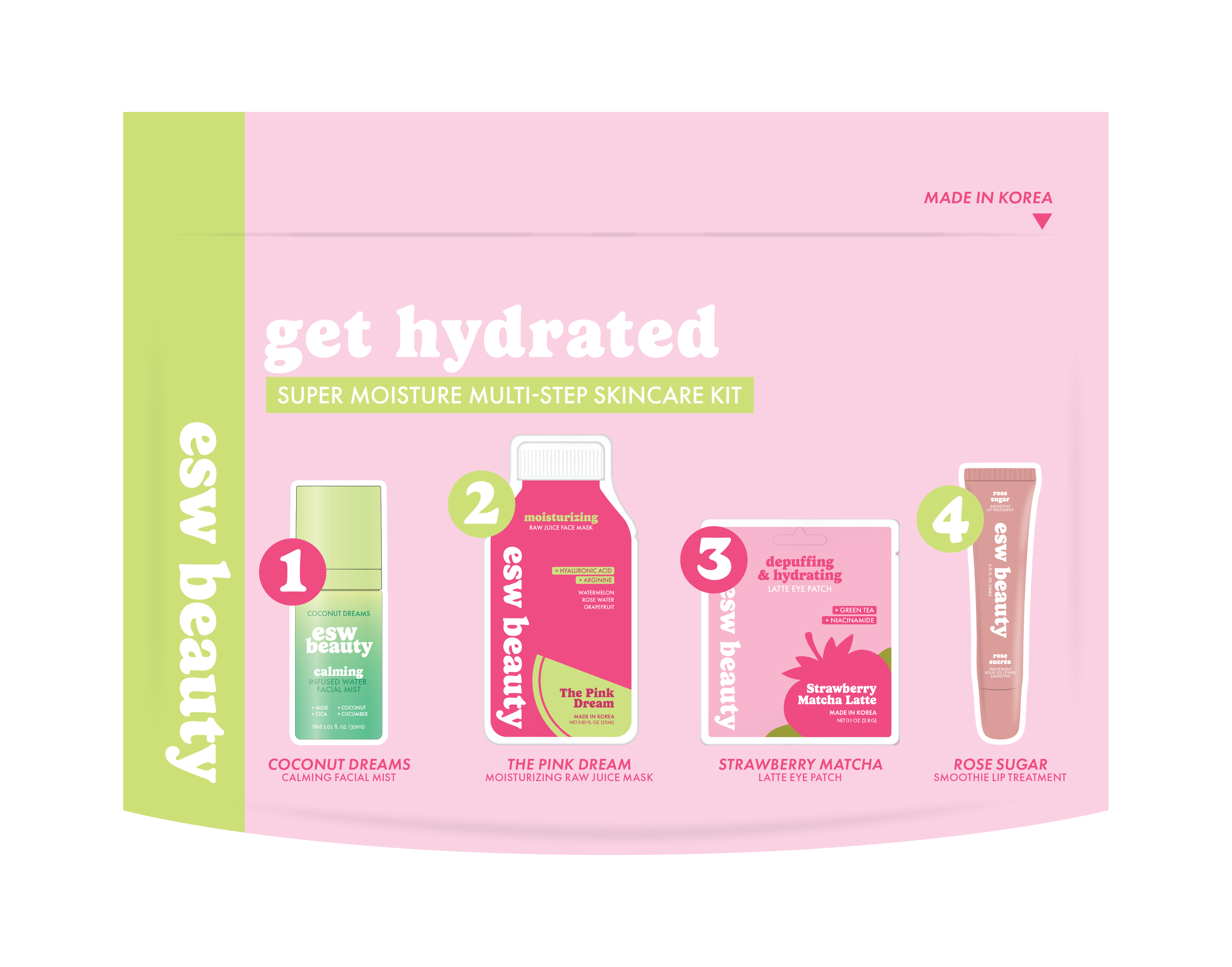ESW BEAUTY - Get Hydrated Super Moisture Multi-Step Skin Kit