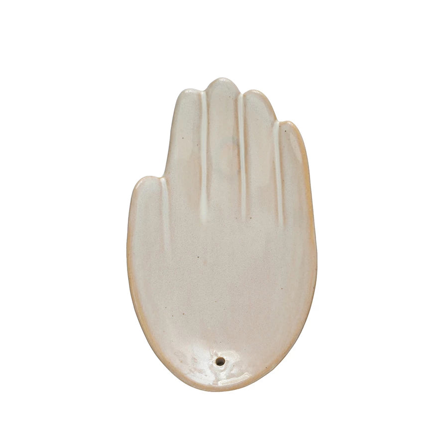 Hold Out Your Hand Stoneware Incense Dish/Holder
