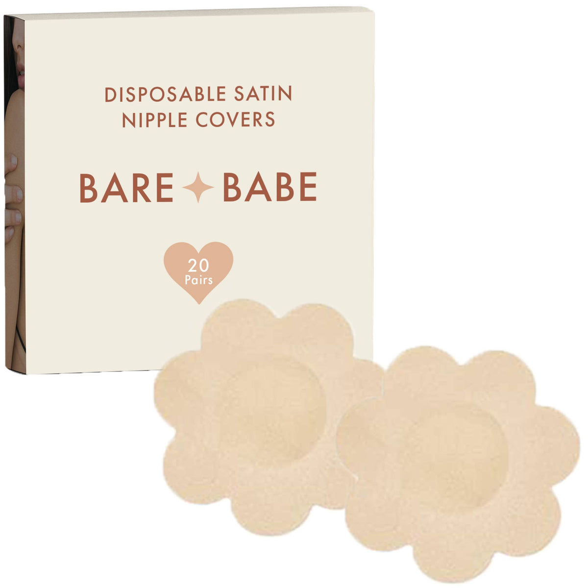 BARE BABE - Disposable Satin Nipple Pasties