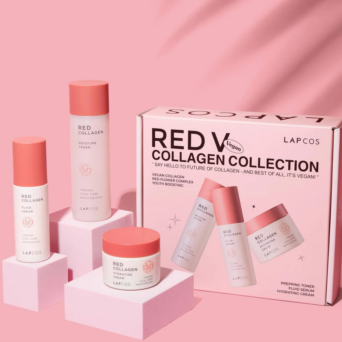 LAPCOS - Red Vegan Collagen 3-Step Set LAPCOS - Red Vegan Collagen 3-Step Set