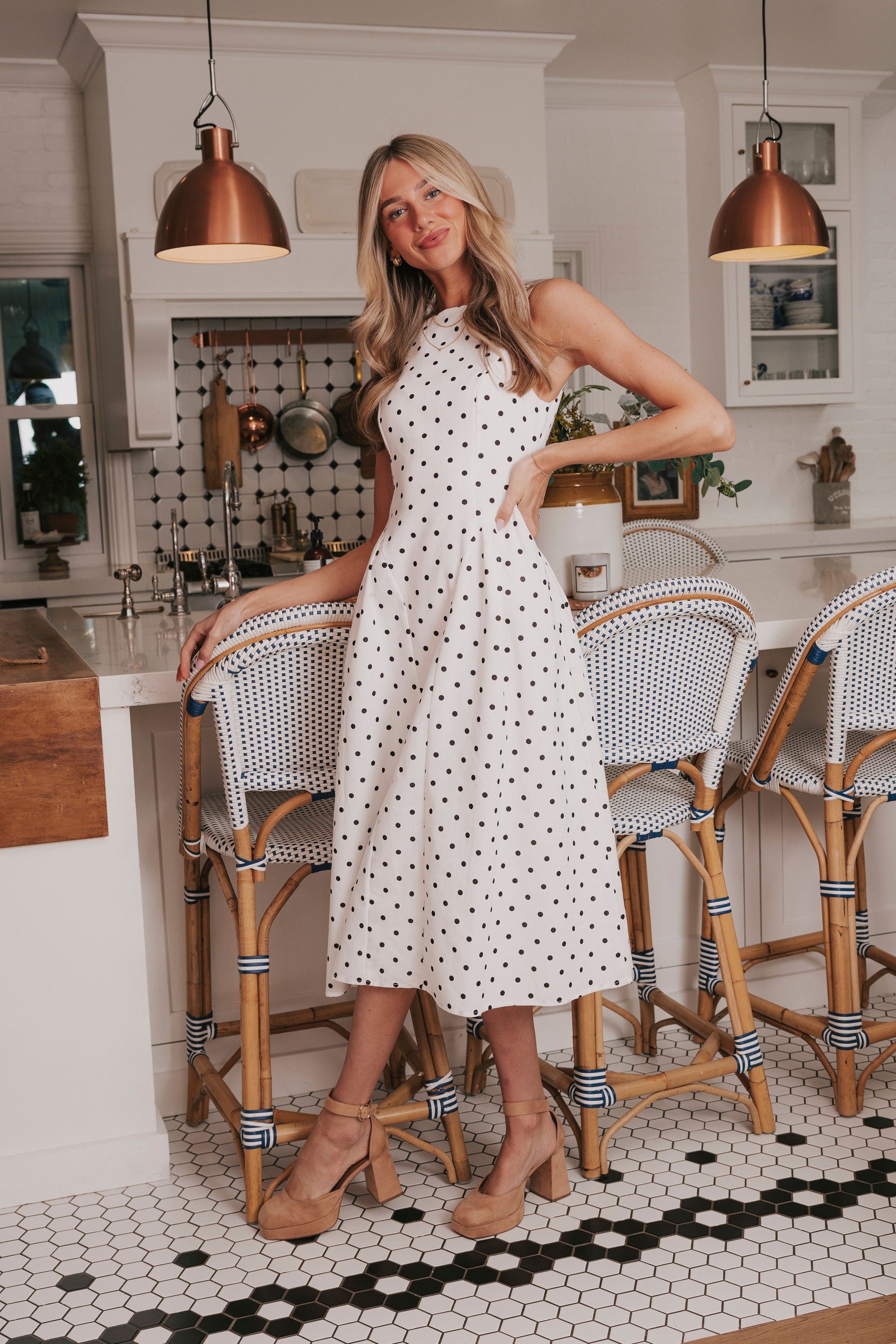 black dress with see through sleeves Tuxedo Midi Dress | Black and White Dress