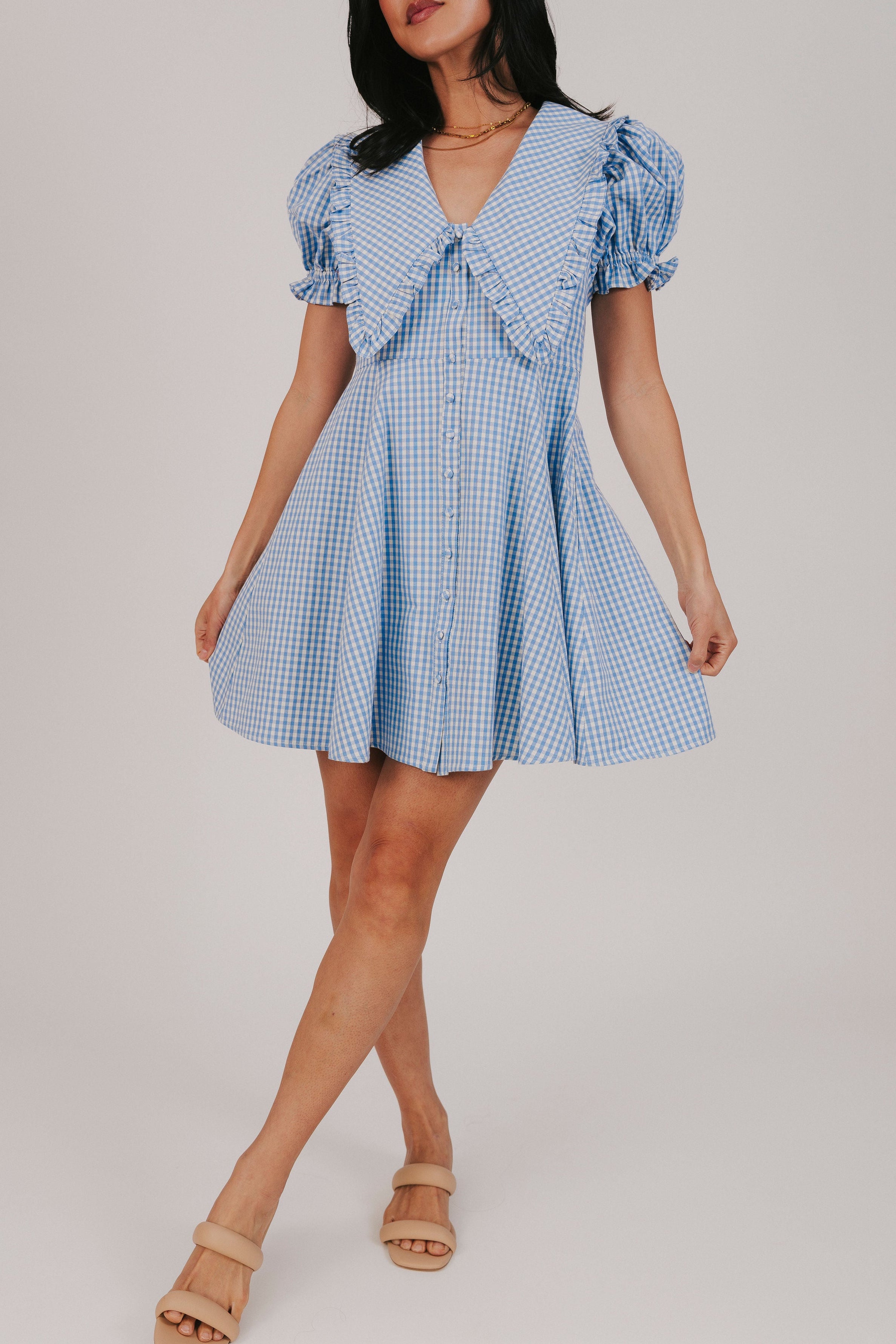 peter pan collar mini dress EXCLUSIVE - Country Afternoon Dress