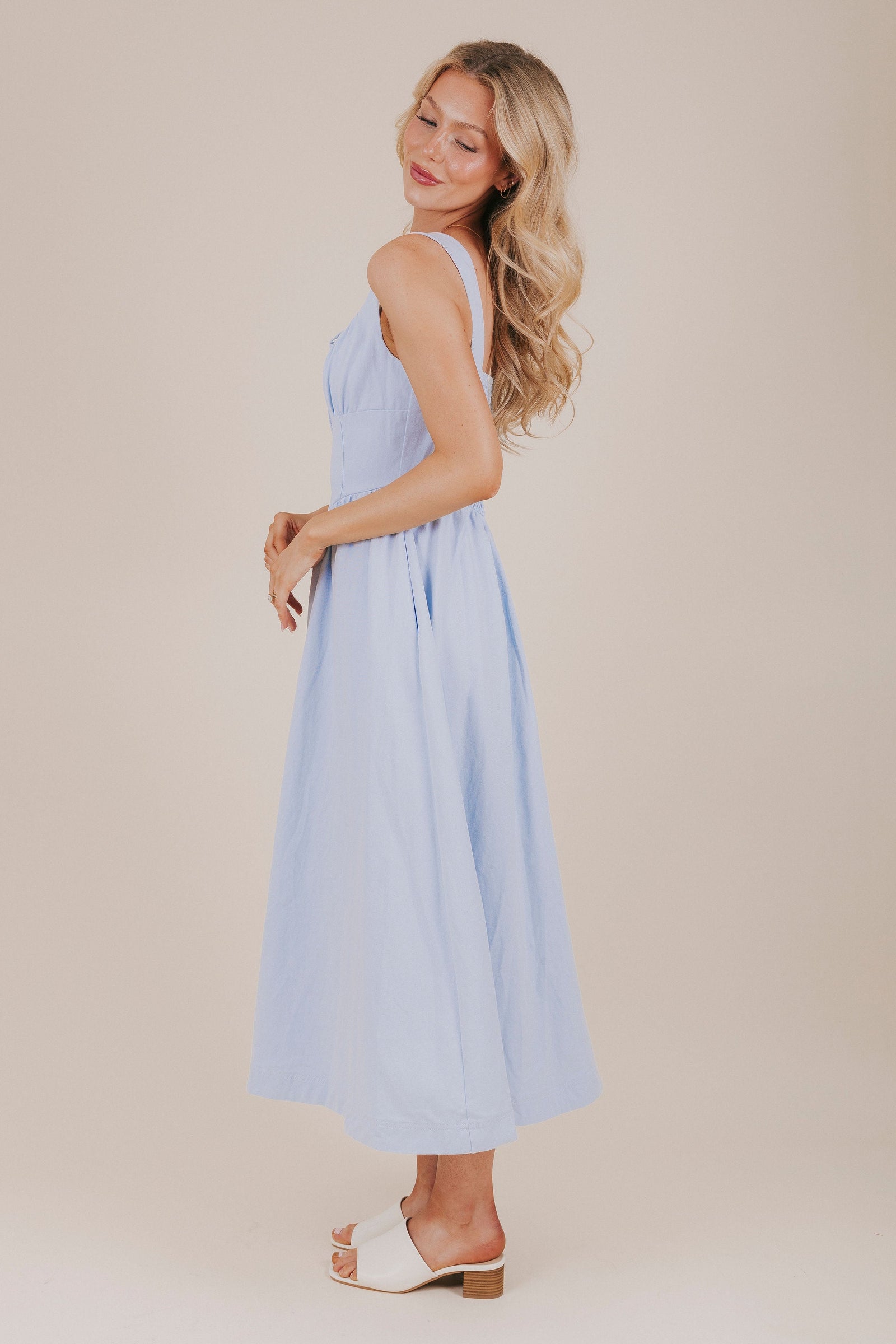 A New Daybreak Dress - 2 Colors! L / Cloud Blue