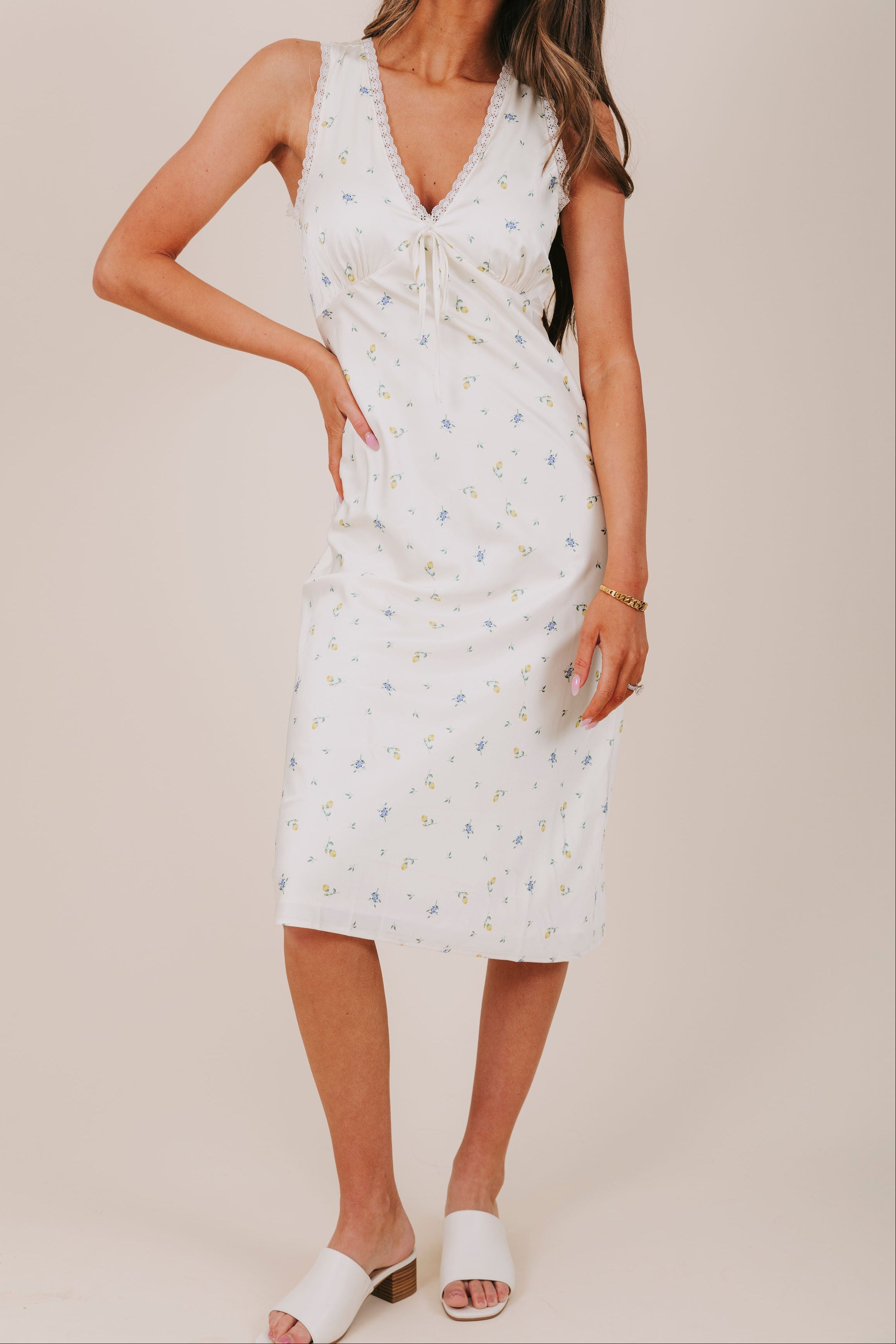 midi picnic dress for women Golden Picnic Dress