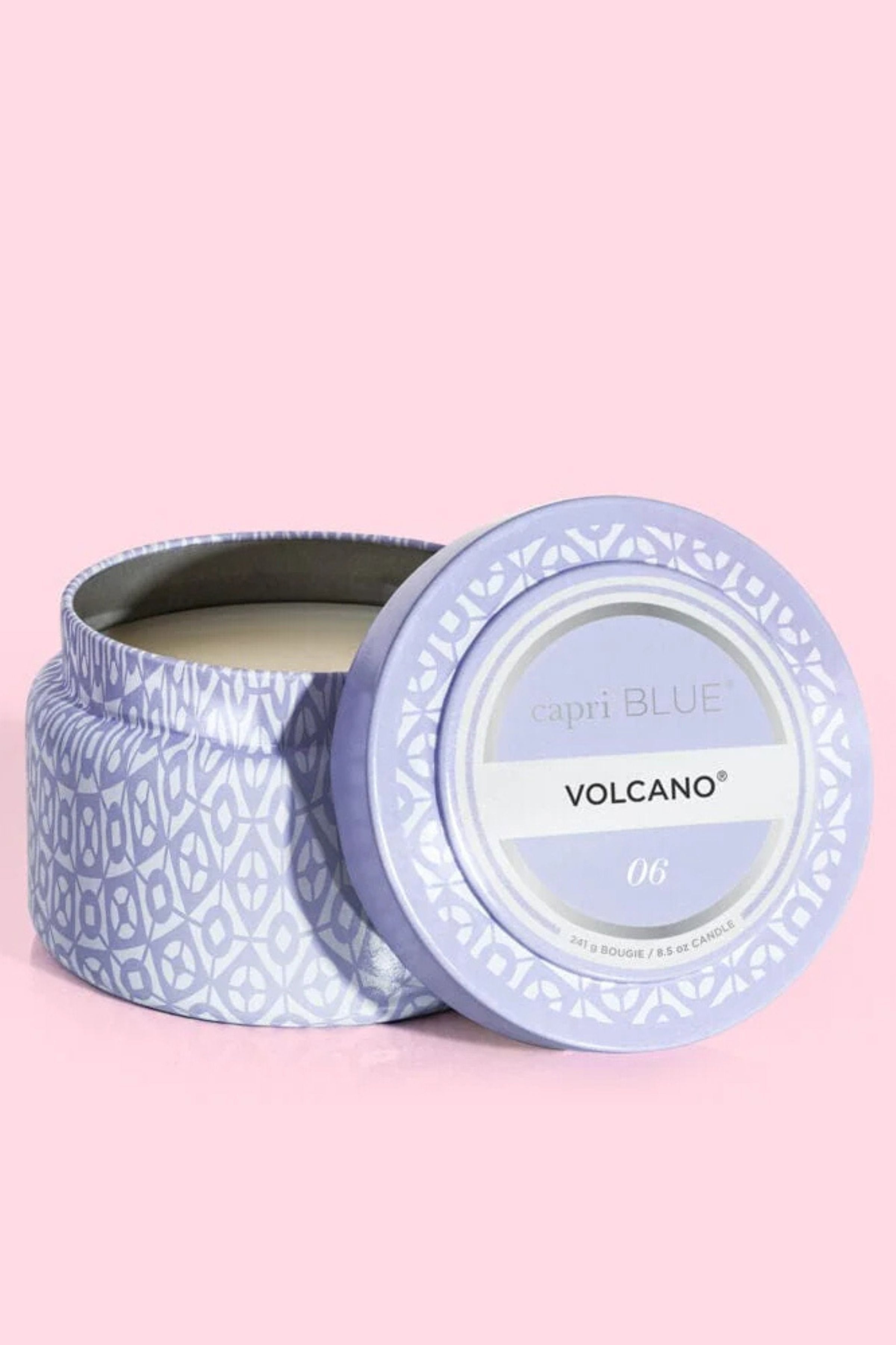 CAPRI BLUE - Volcano Digital Lavender Printed Travel Tin, 8.5 oz 