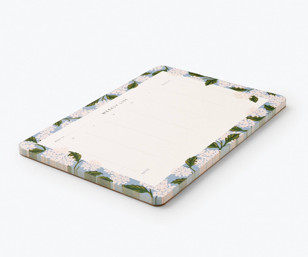 RIFLE PAPER CO - Hydrangea Weekly Desk Pad