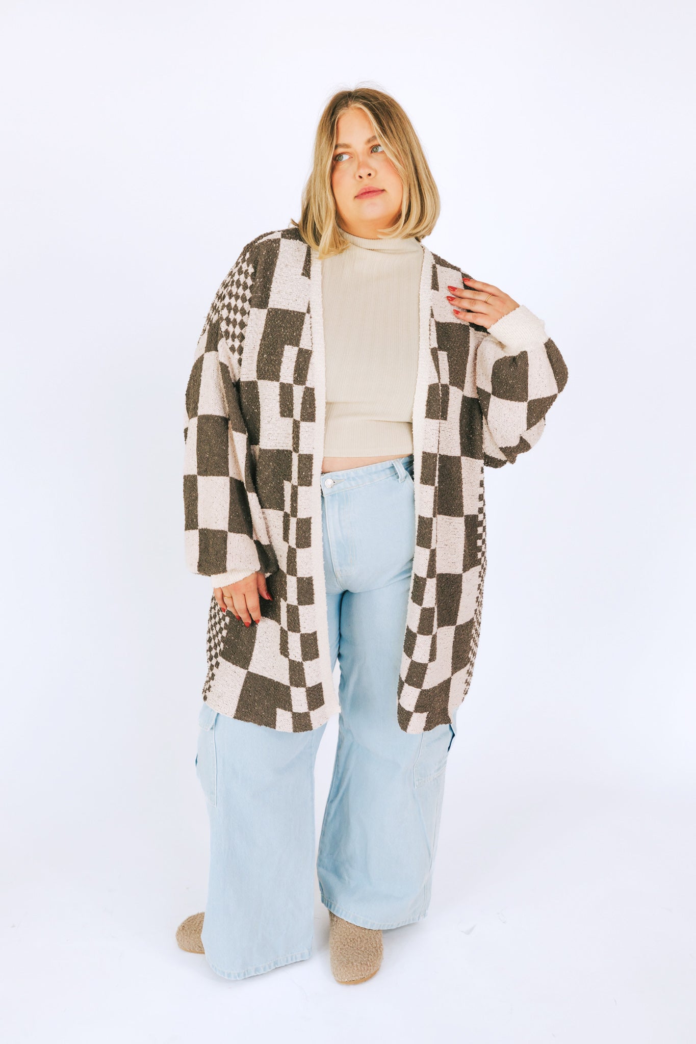 PLUS SIZE - Check On Me Cardigan