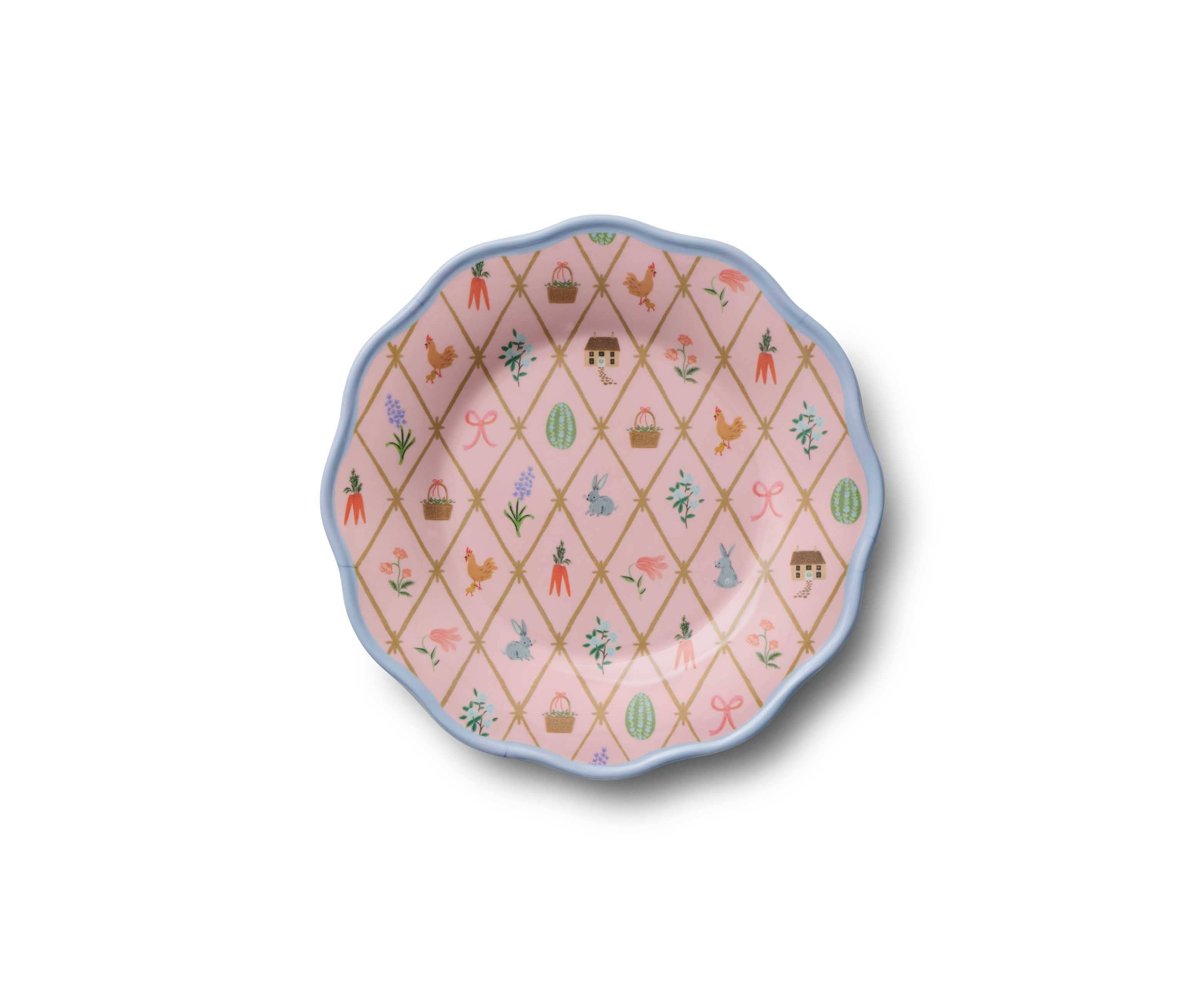 RIFLE PAPER CO - Spring Farm Melamine Assorted Dessert Plates