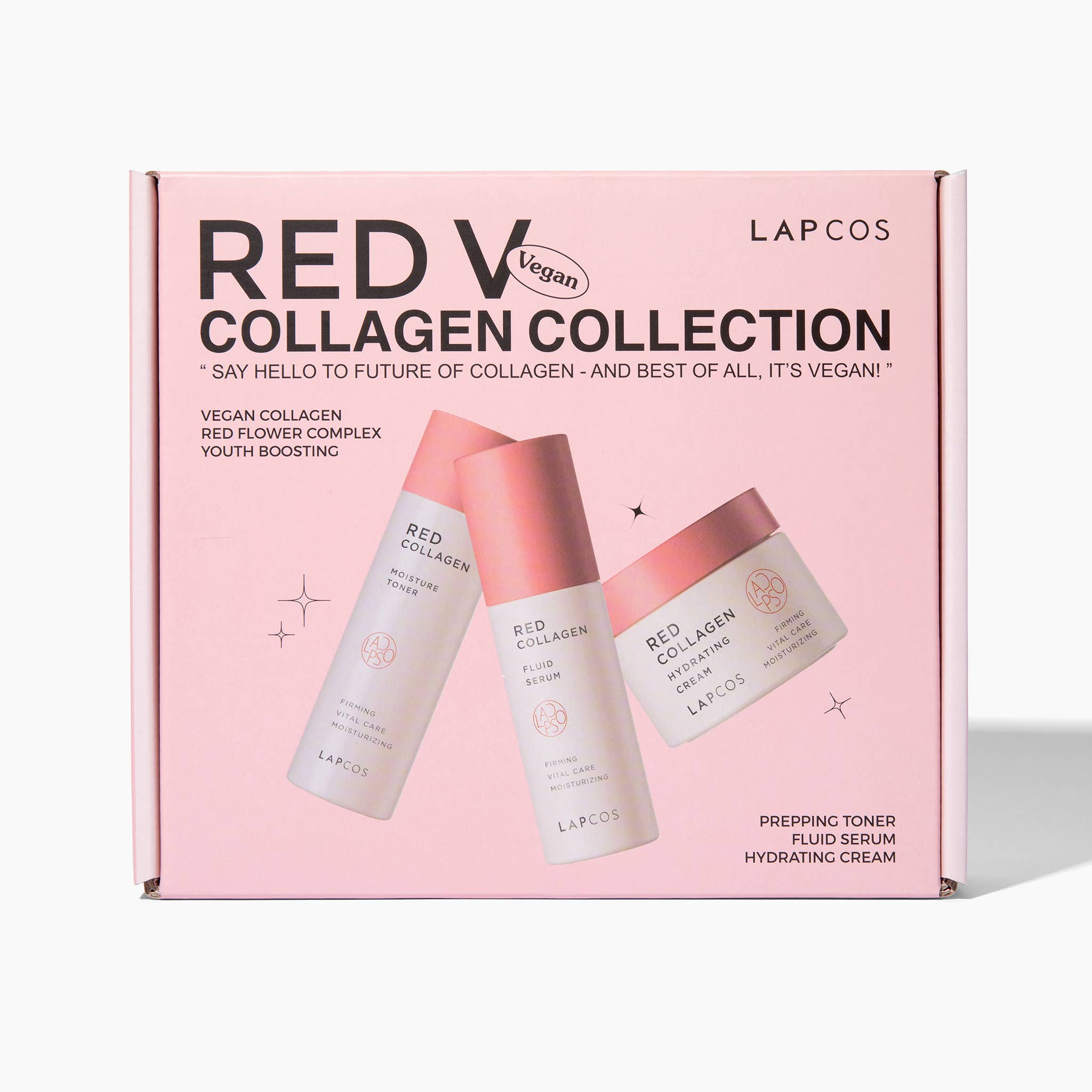 LAPCOS - Red Vegan Collagen 3-Step Set