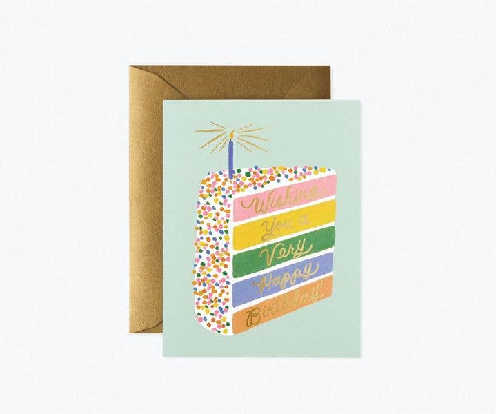RIFLE PAPER CO - Cake Slice Birthday Card