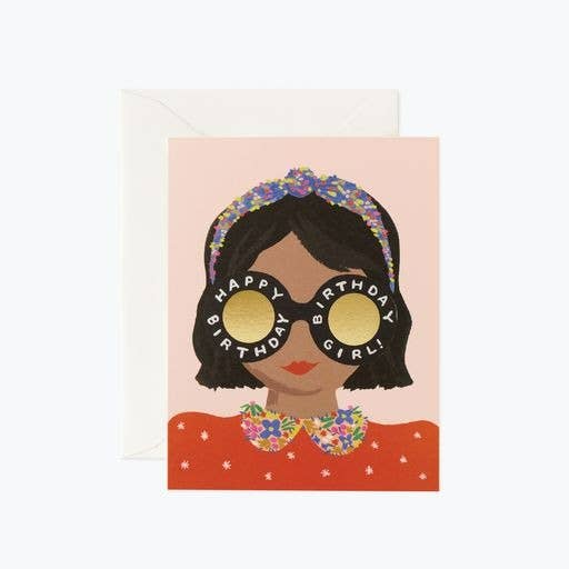 RIFLE PAPER CO - Headband Birthday Girl Card