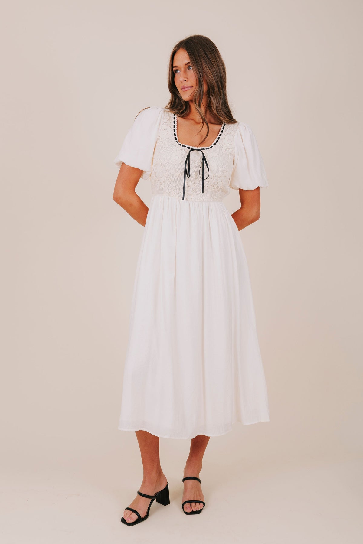ecru-contrast-ribbon-pockets-lined-midi-inclusive-dress-front