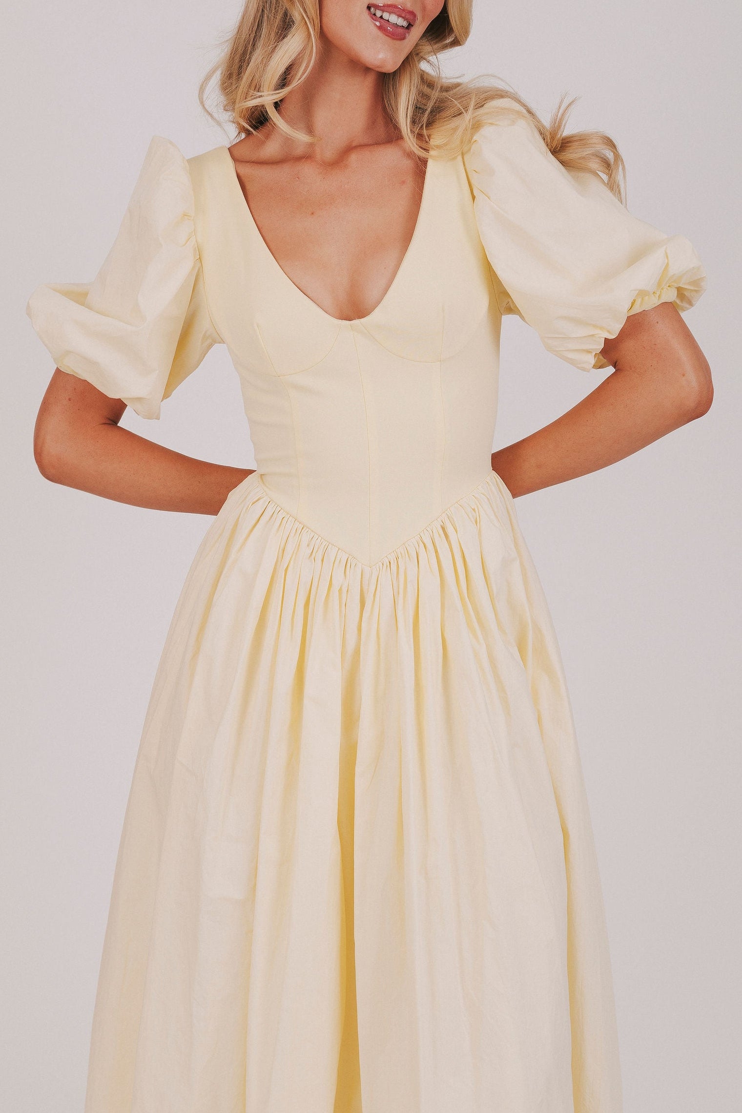 EXCLUSIVE - Sunlit Rendezvous Dress 4X / Butter