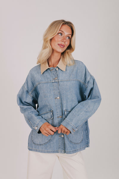 FREE PEOPLE - Lemon Denim Jacket
