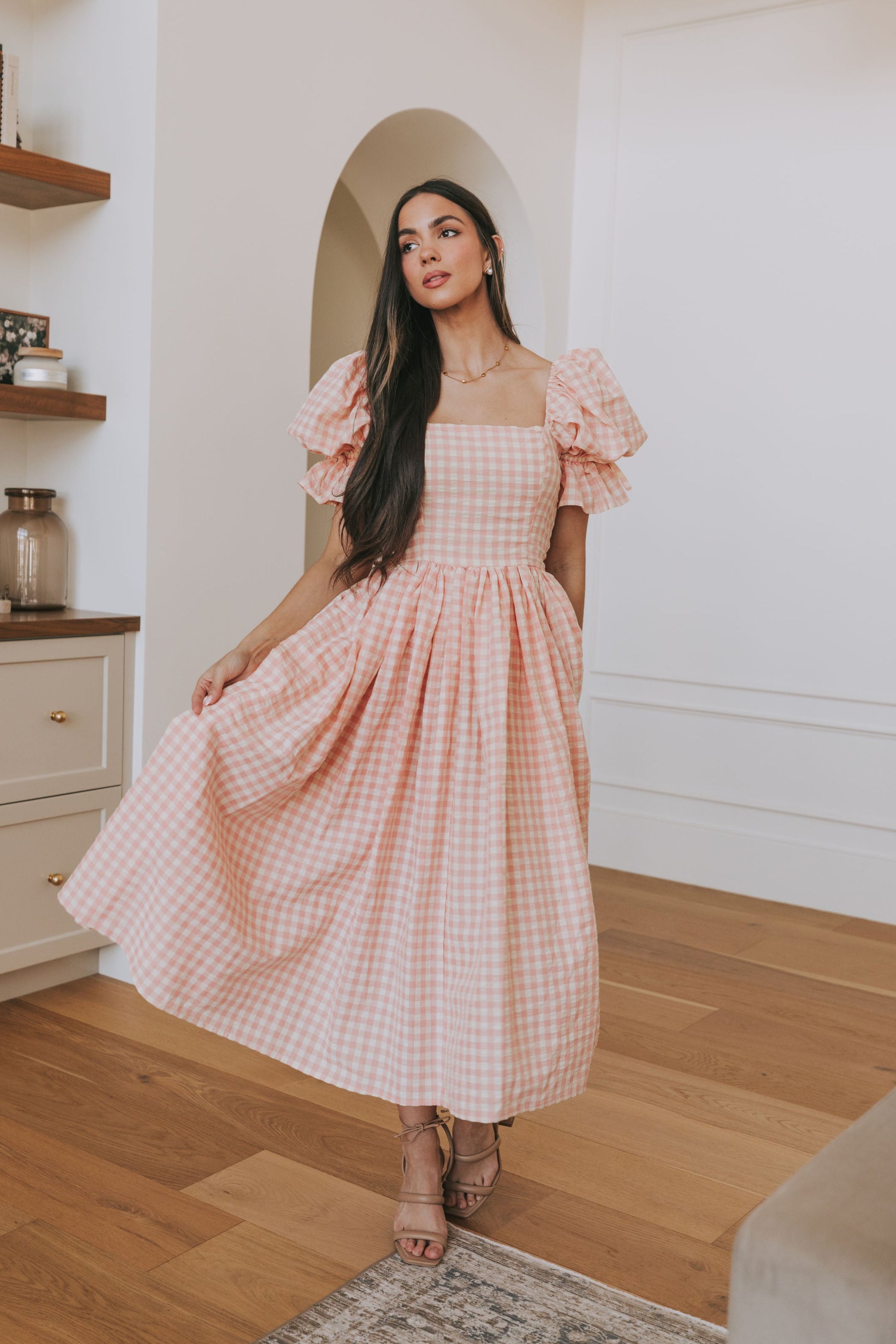 EXCLUSIVE - French Countryside Dress XS / Peach Blush EXCLUSIVE - French Countryside Dress XS / Peach Blush