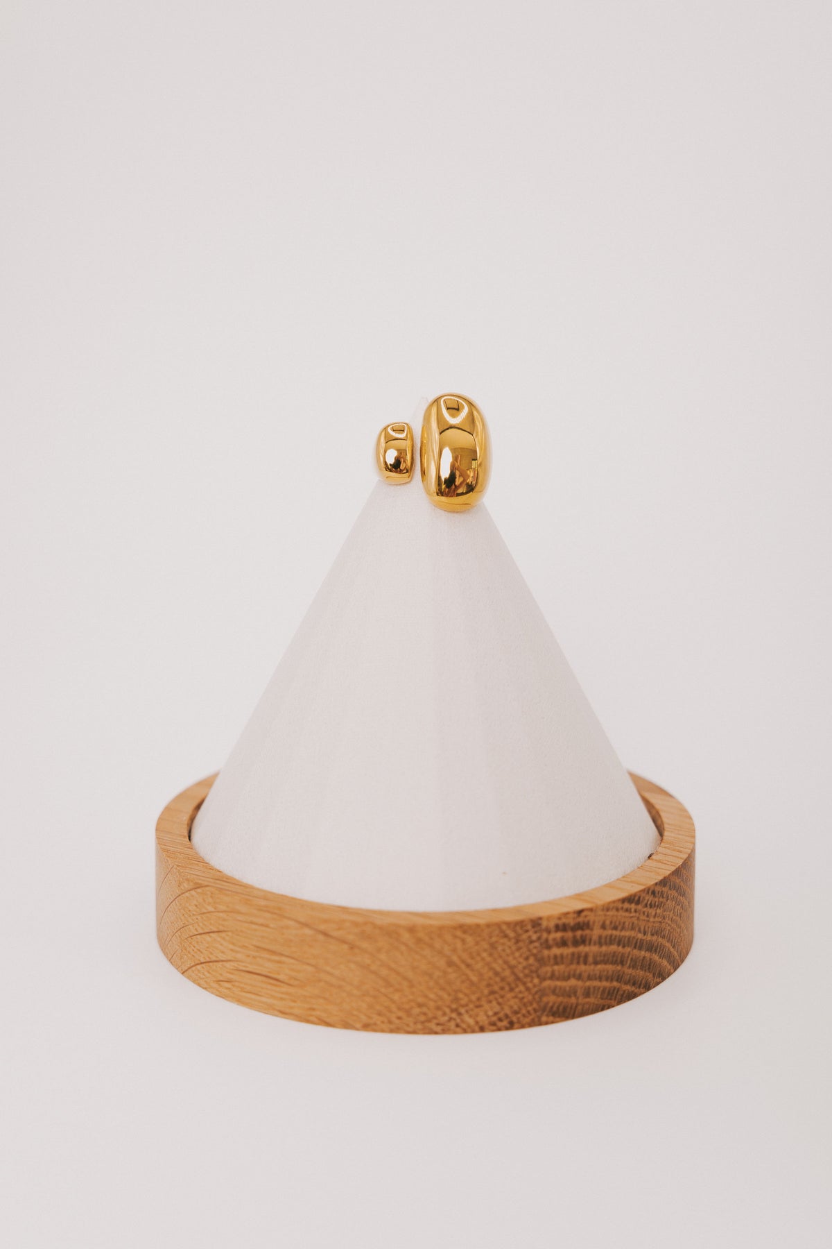gold chunky asymmetric ring 