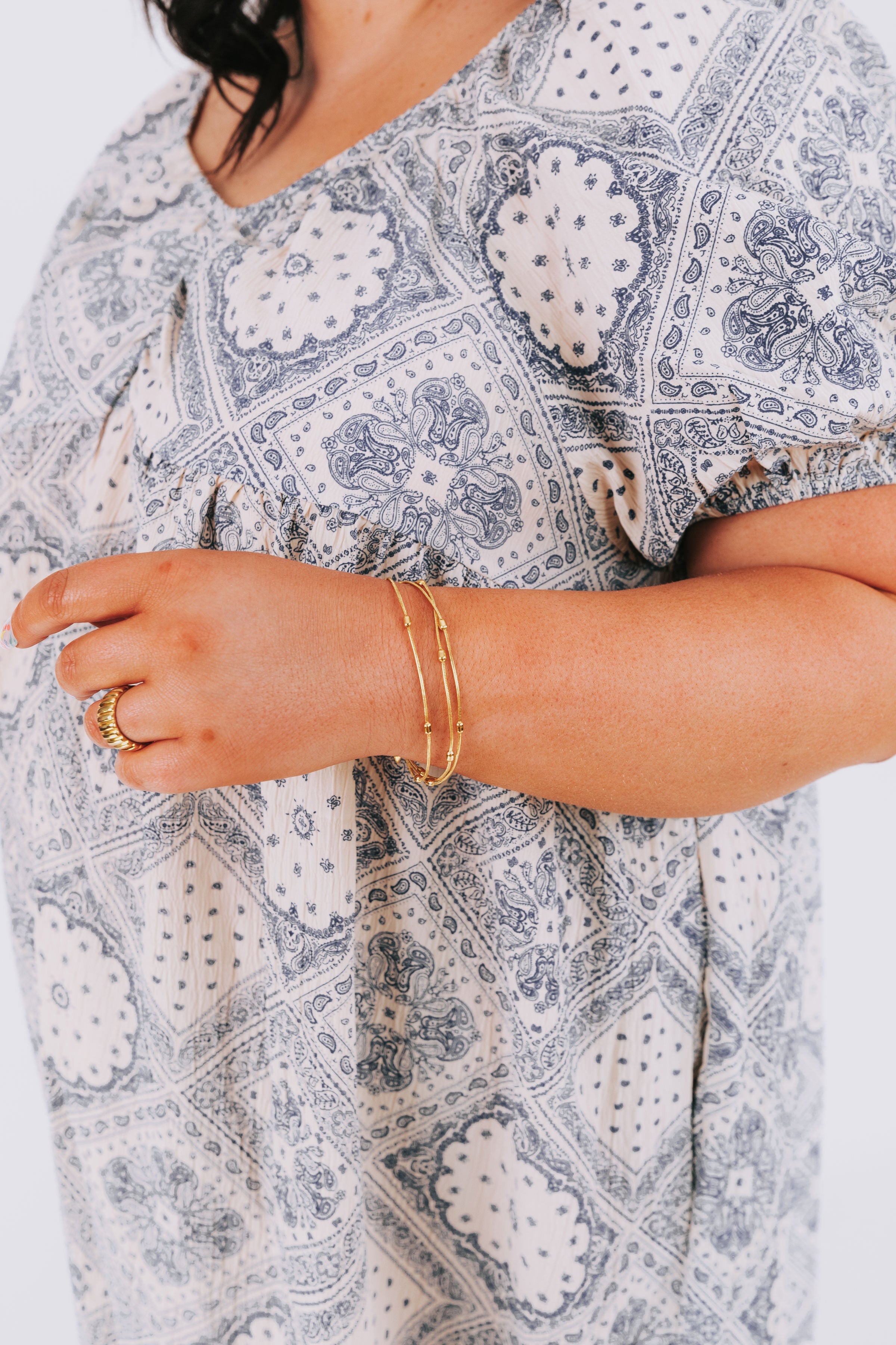 Ripple Effect Layered Bracelet 