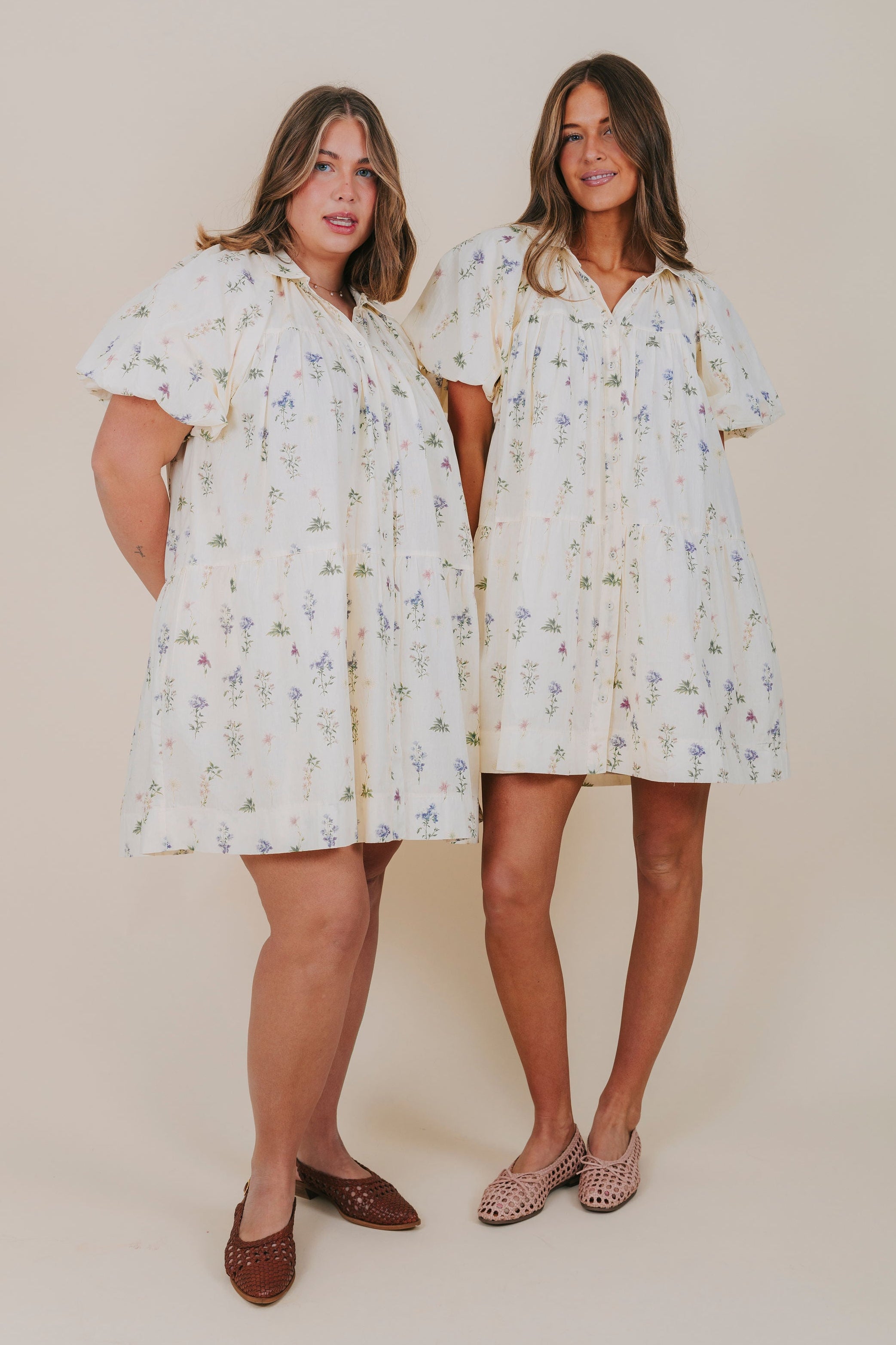 inclusive sizing floral embroidered dress