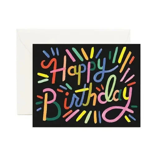 RIFLE PAPER CO - Firework Happy Birthday Card 