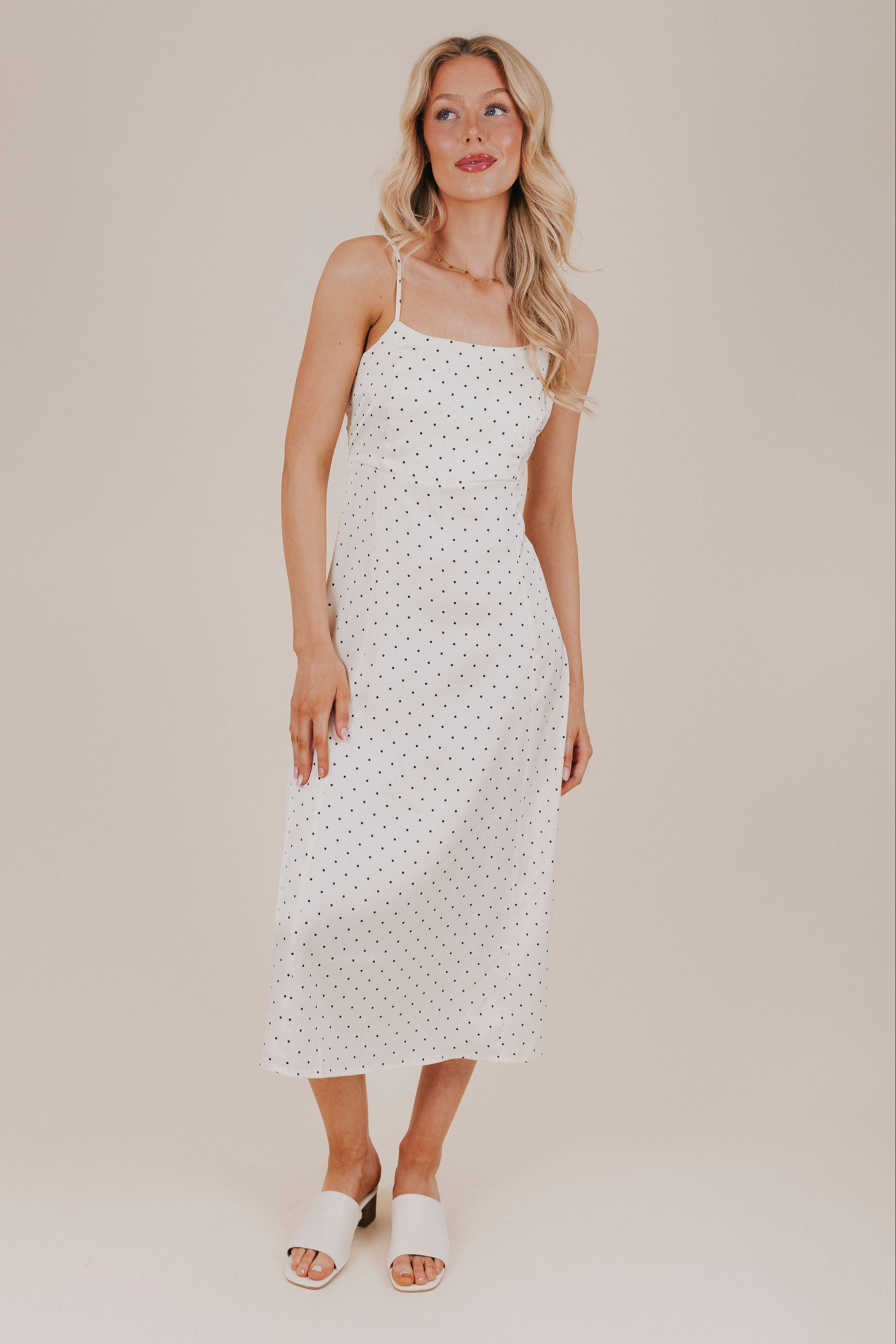 knee length dresses for ladies Berylove Women Sheath Engagement Dress V-Neck Ivory Mermaid Satin Midi Dress, Ivory / US22W main image 1
