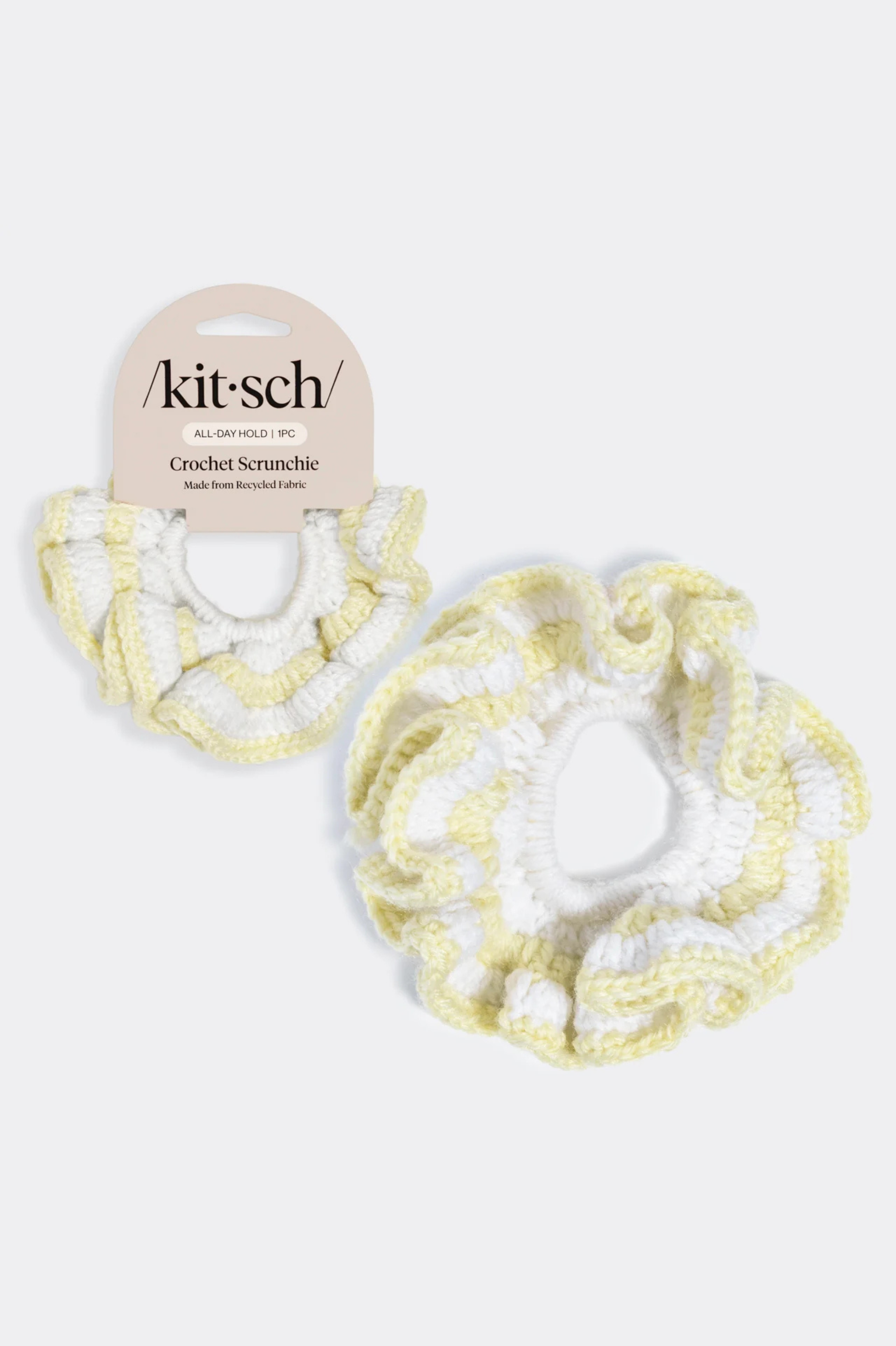KITSCH - Crochet Scrunchie - Butter Yellow