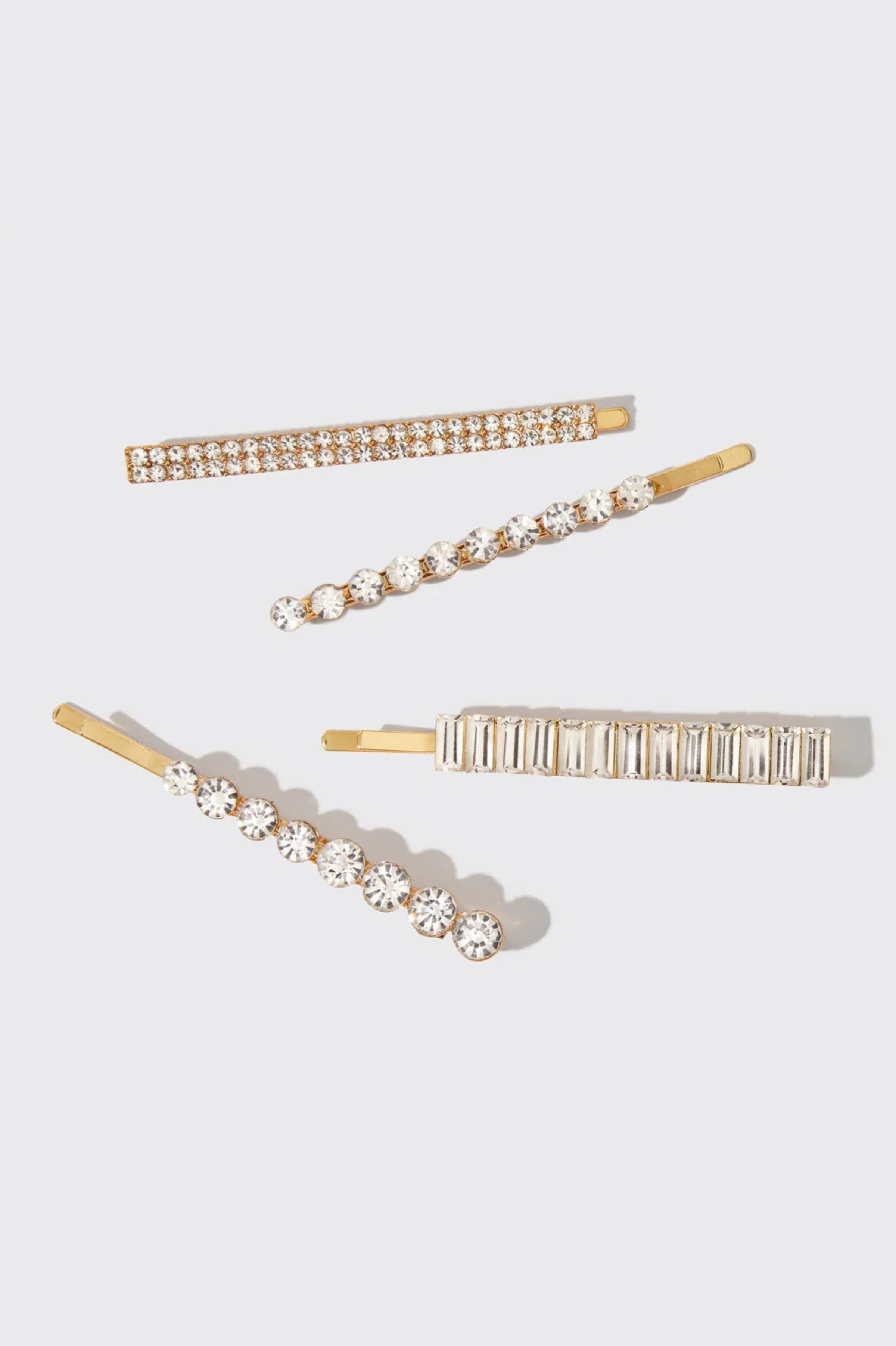 KITSCH - Holiday All Dressed up Rhinestone Bobby Pins 4pc Set