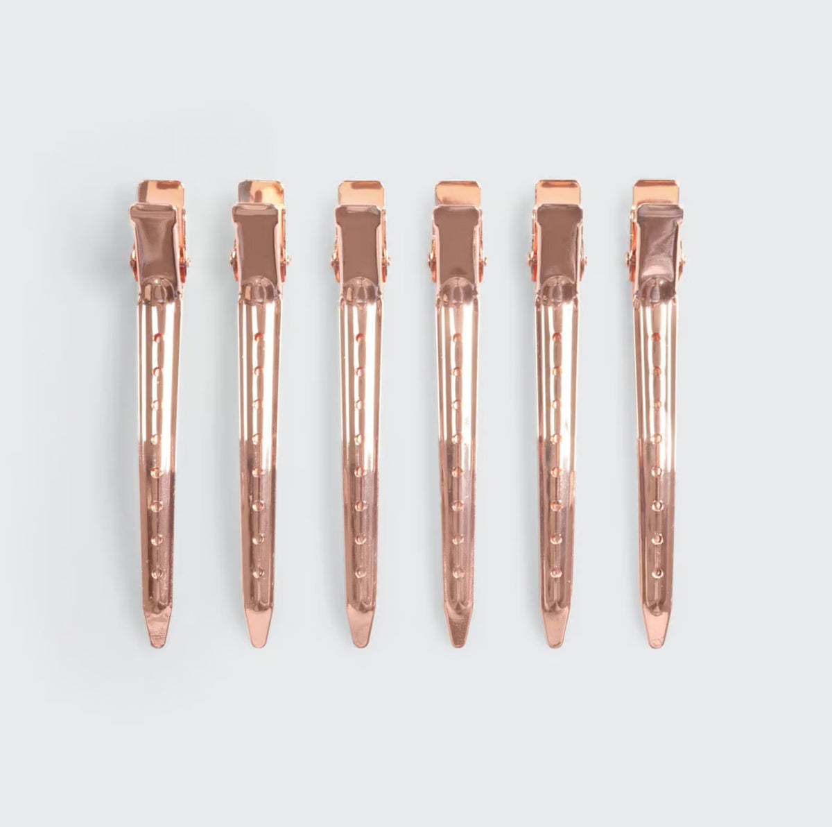 KITSCH - Styling Hair Clips 6pc - Rose Gold 