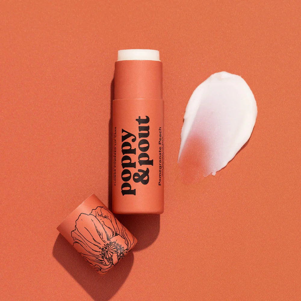 POPPY & POUT - Lip Balm - Pomegranate Peach
