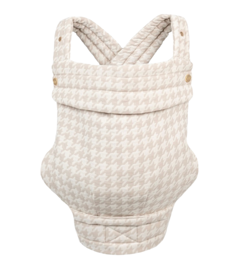Textured baby carrier on a white background