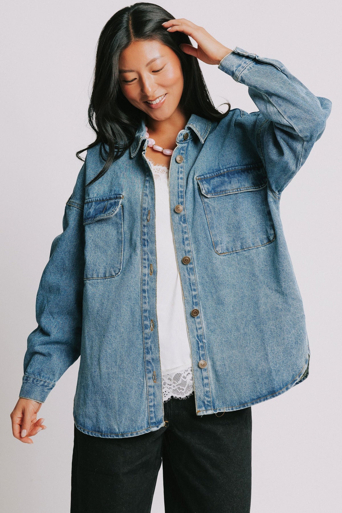 oversized denim jacket