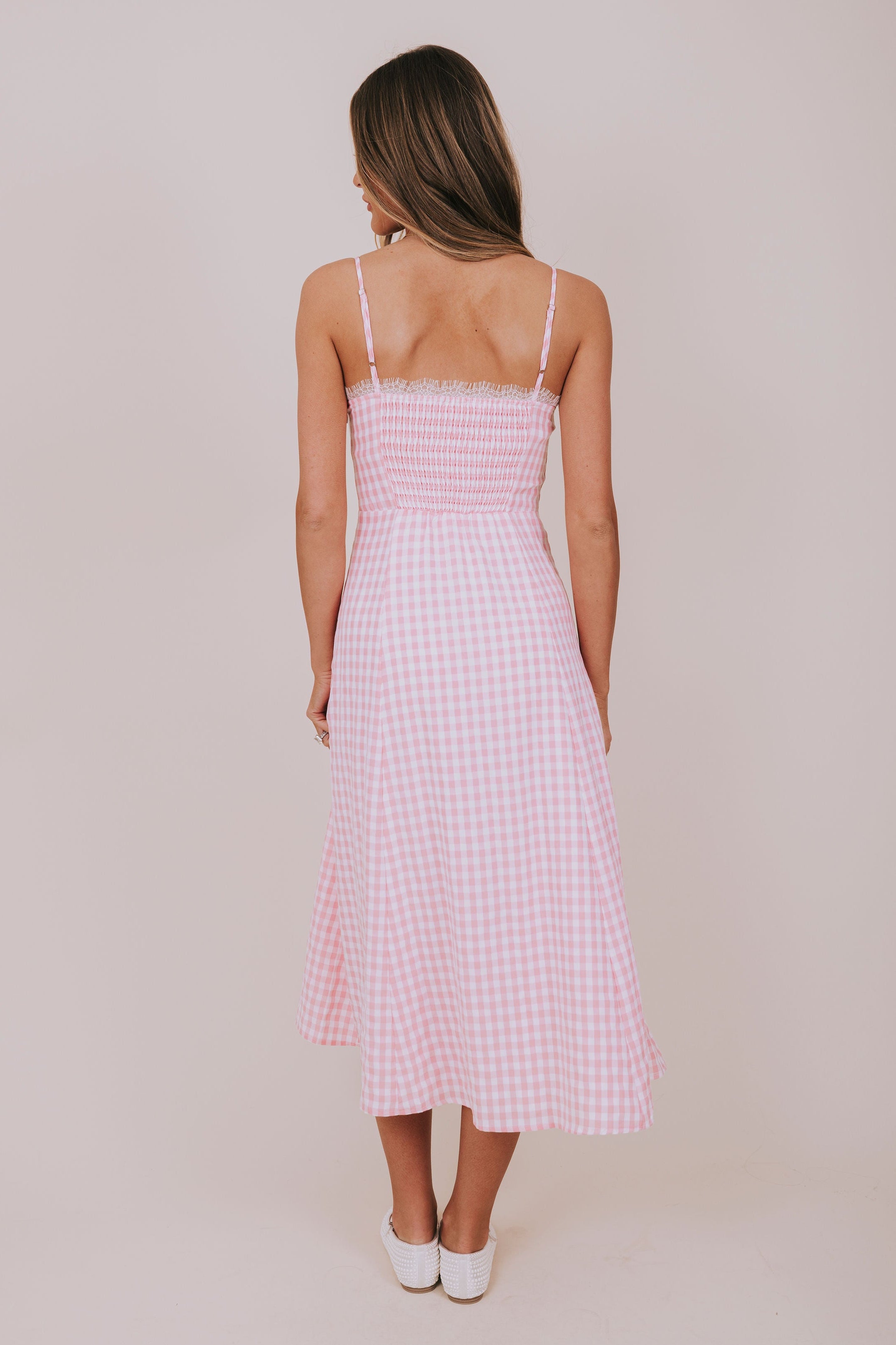 gingham and heels pink dress Gingham & Heels Rowler Dress in Pink