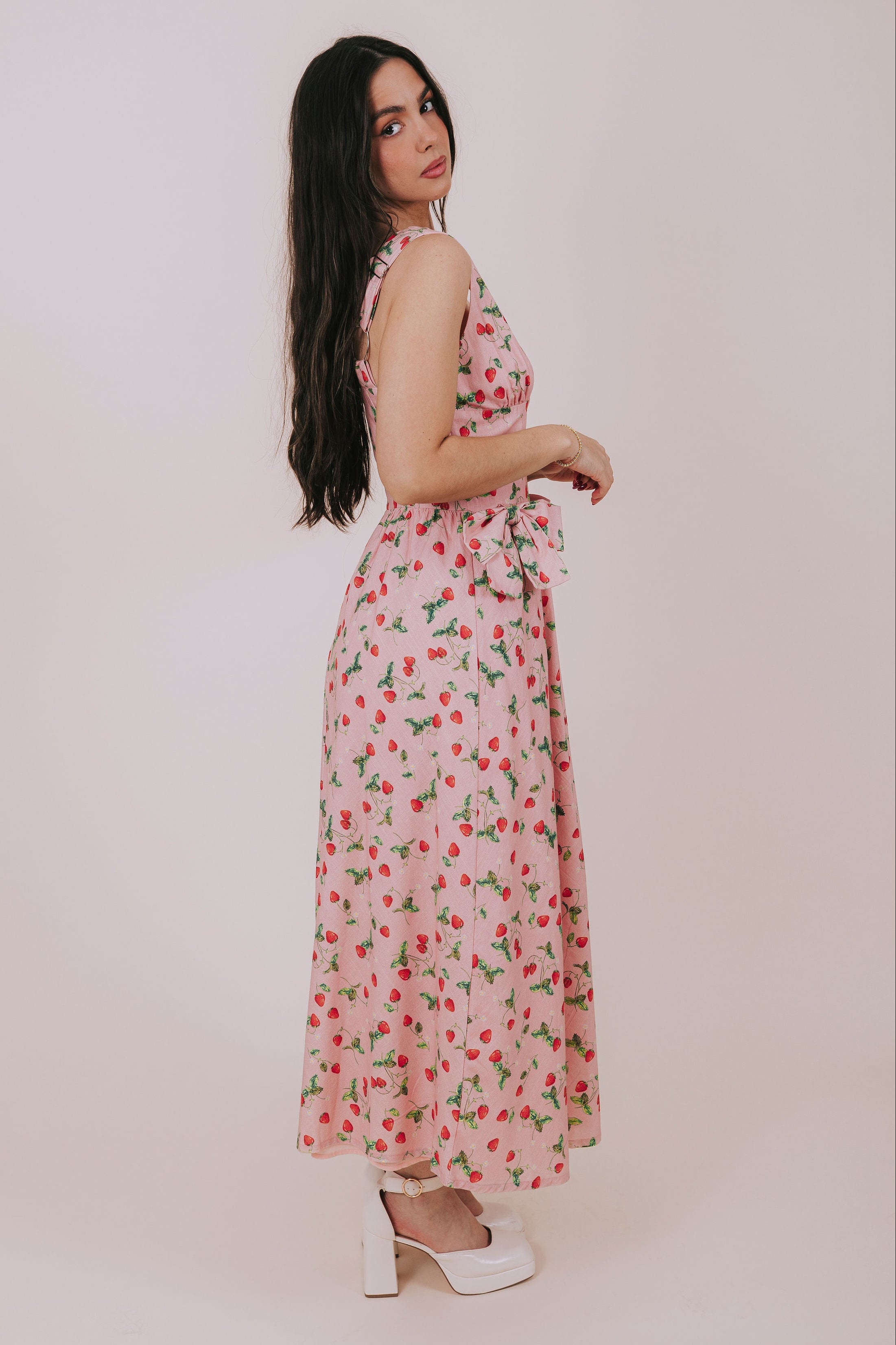 strawberry maxi dress Charlie Strawberry Waves Maxi Dress