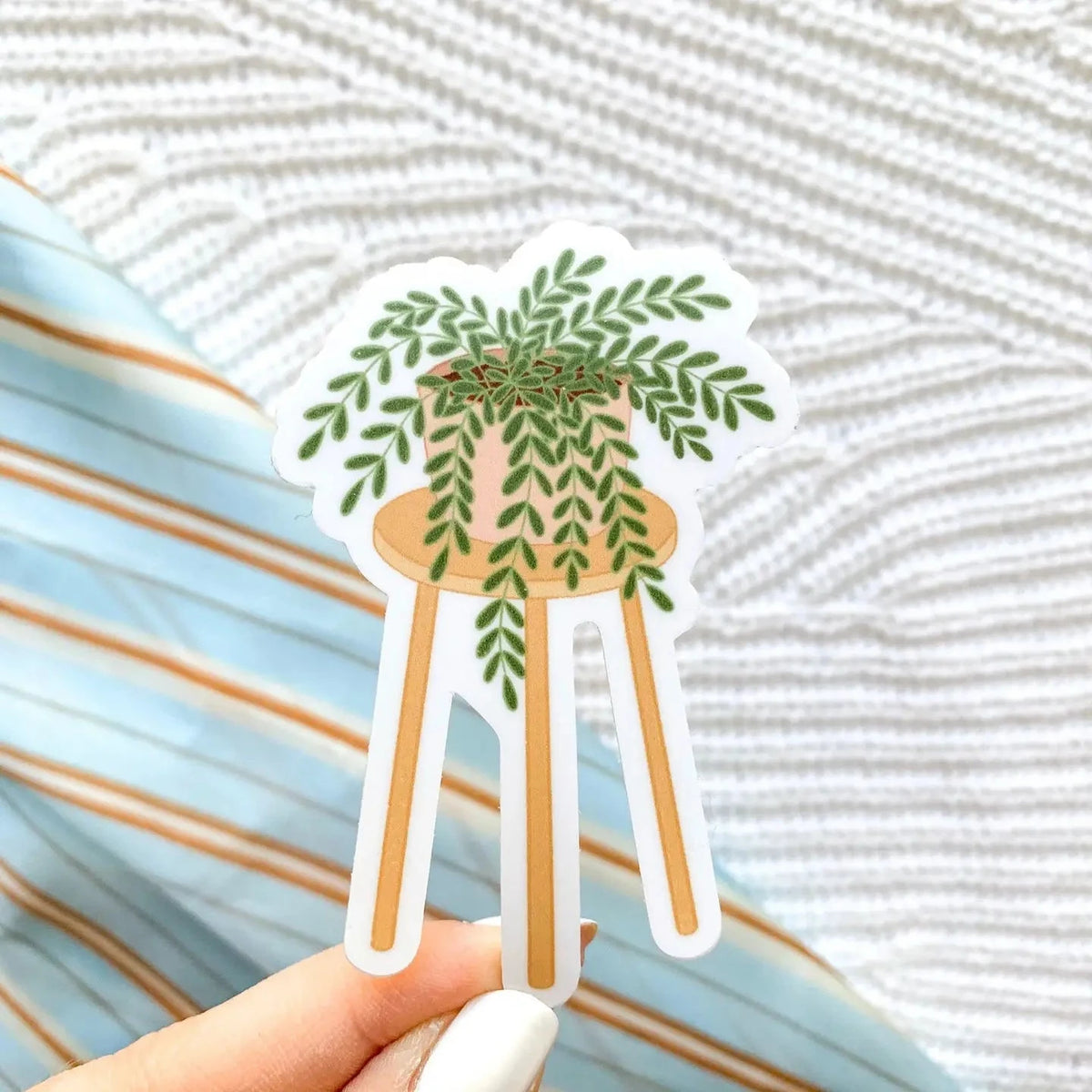 Planter on Stool Sticker 