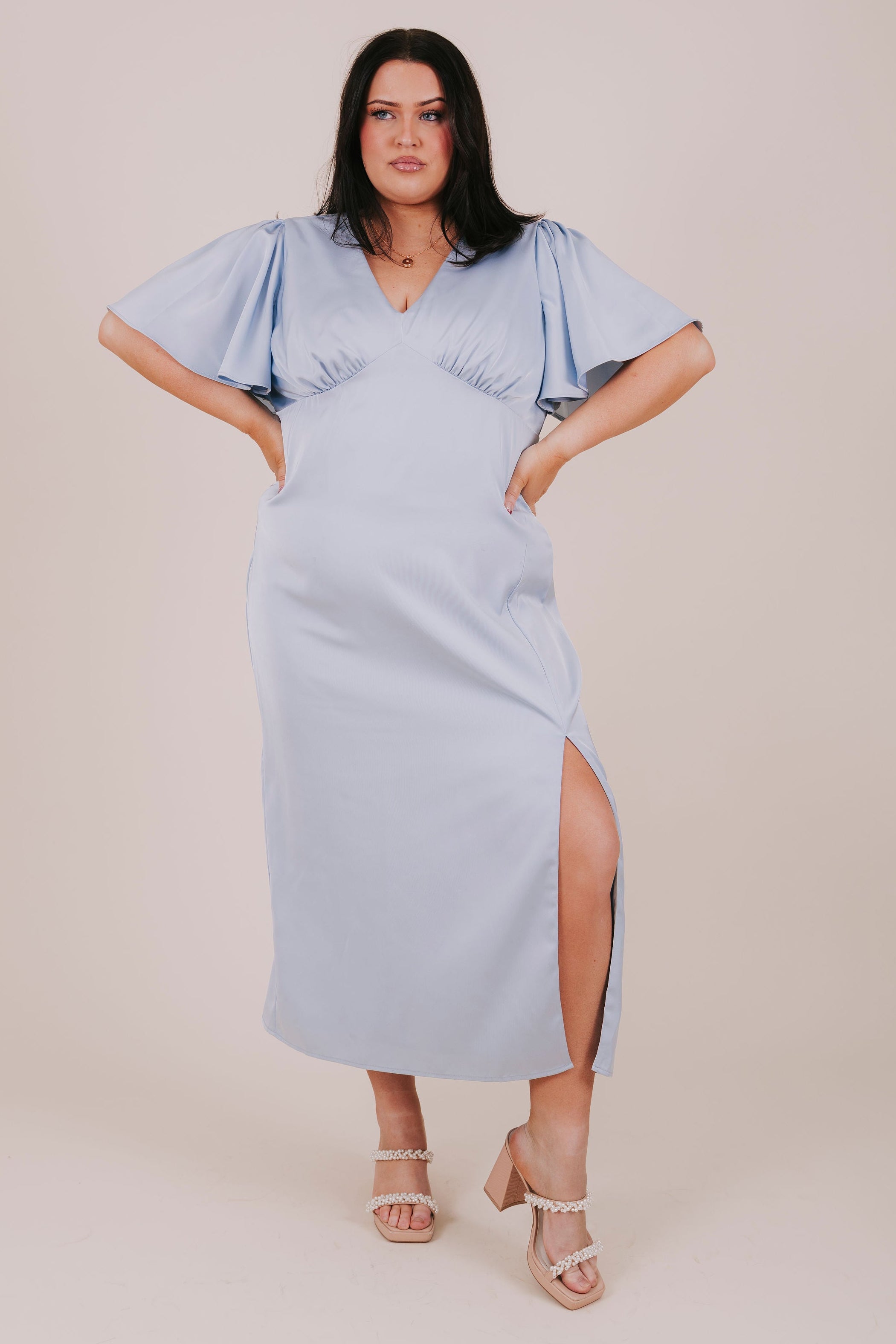 EXCLUSIVE - Picturesque View Dress- 3 Colors! L / Cloud Blue EXCLUSIVE - Picturesque View Dress- 3 Colors! L / Cloud Blue