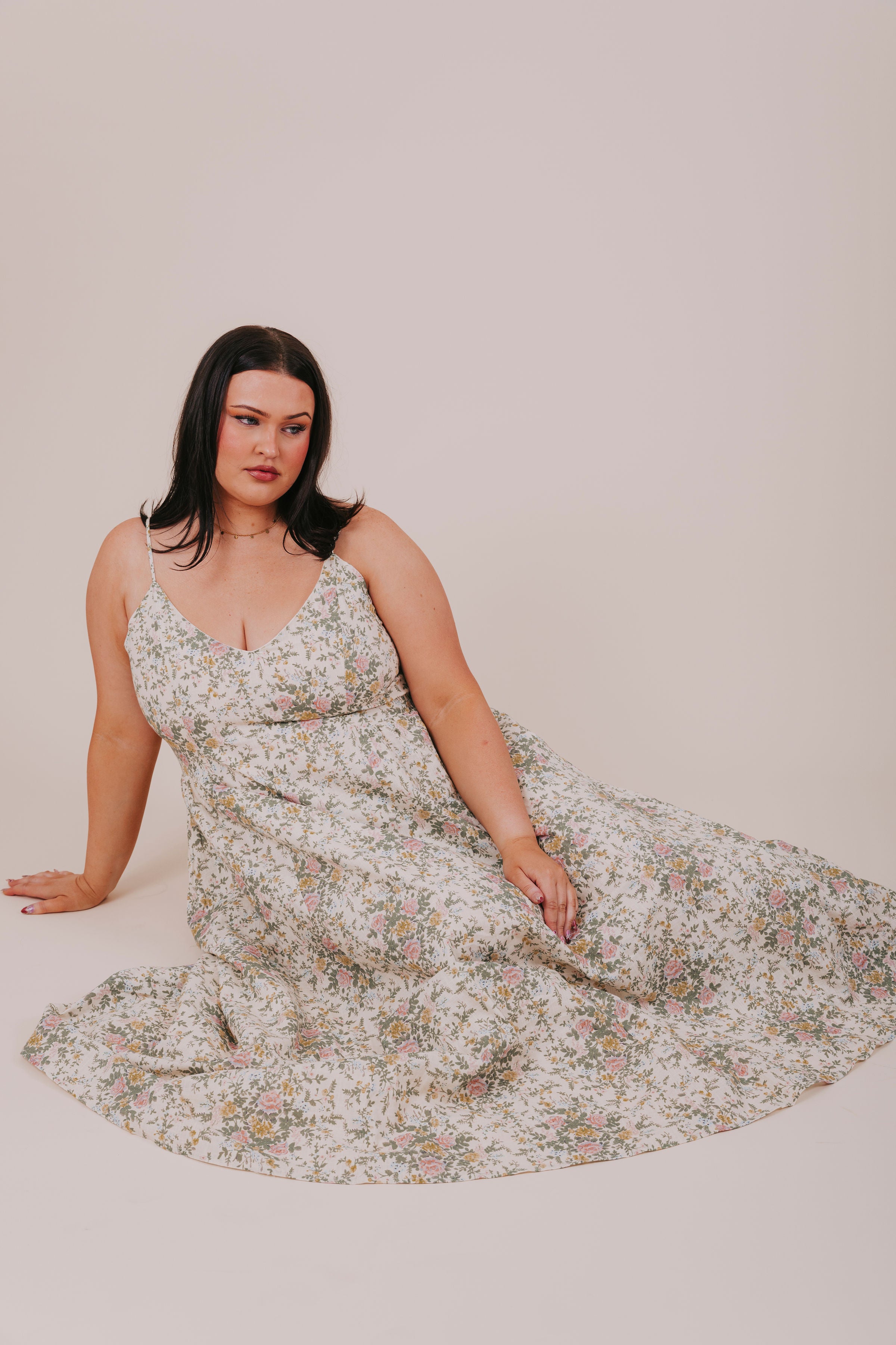floral midi dress spaghetti strap INCLUSIVE SIZING