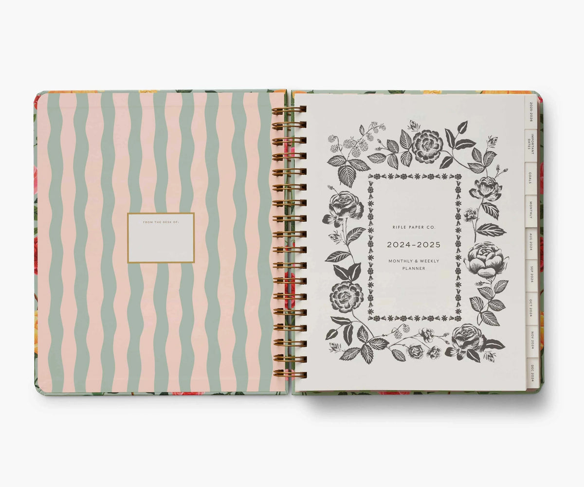 RIFLE PAPER CO - 2025 Roses Hardcover Planner