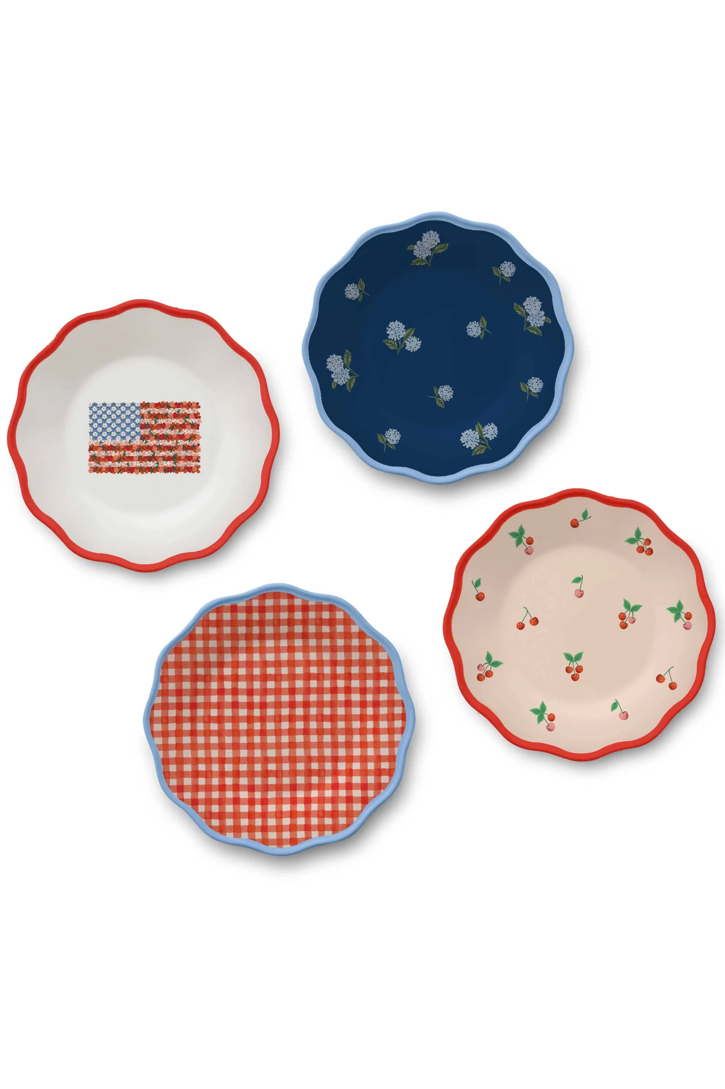 Americana Melamine Assorted Dessert Plates