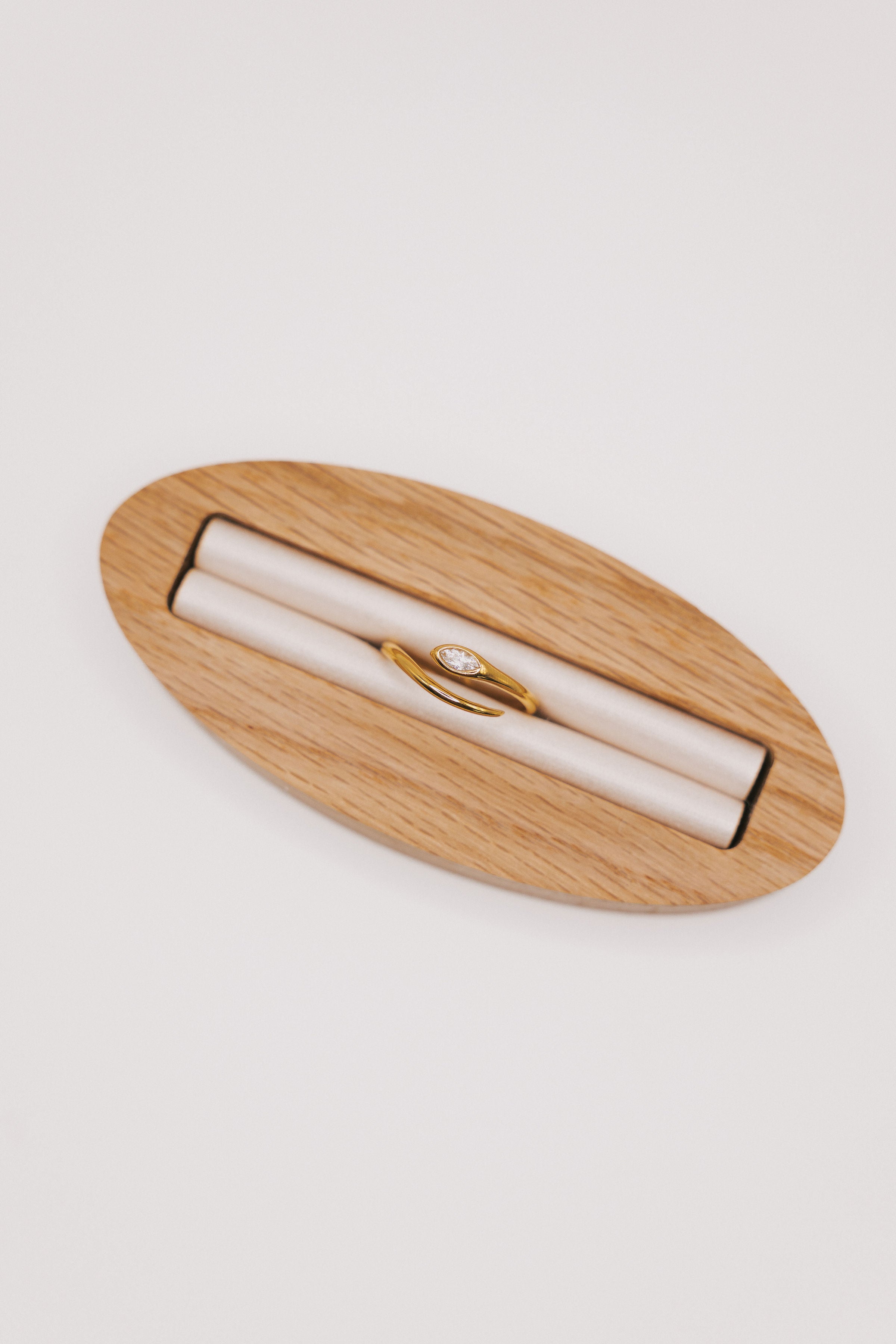 snake ring with stone display
