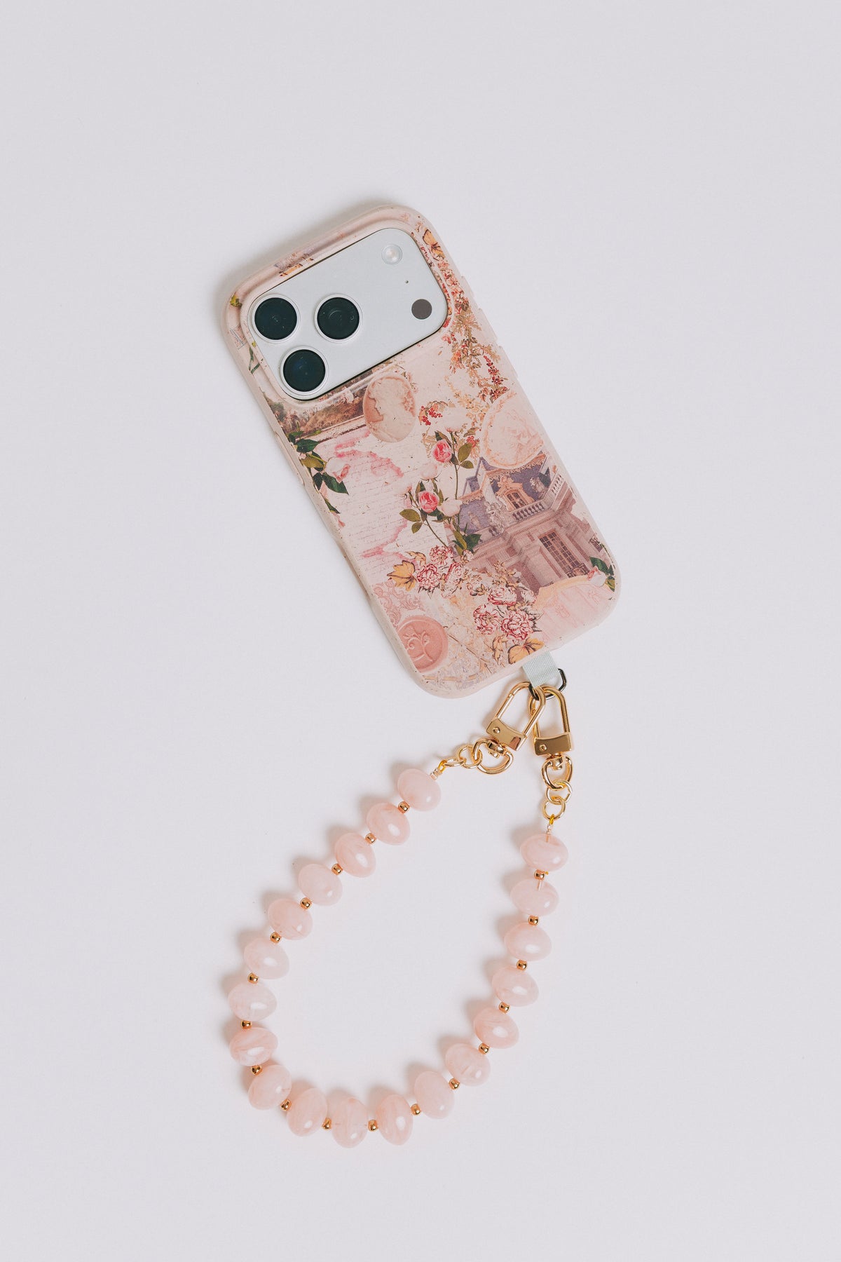 stay connected phone wristlet pink 