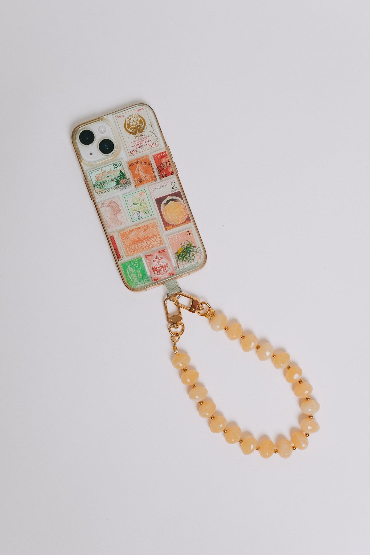 stay connected phone wristlet yellow 