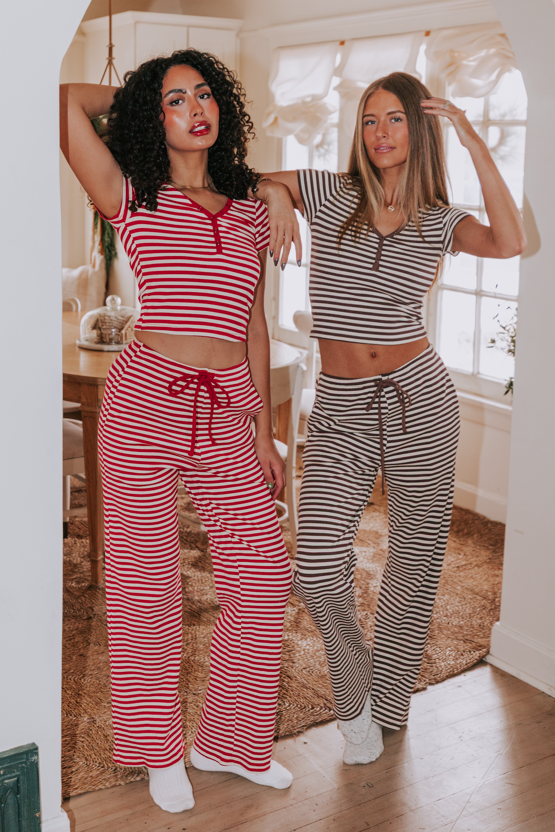 パンツ DONNA STRIPED PANTS Bibiy. Sunday Stripe Pants - 4 Colors!