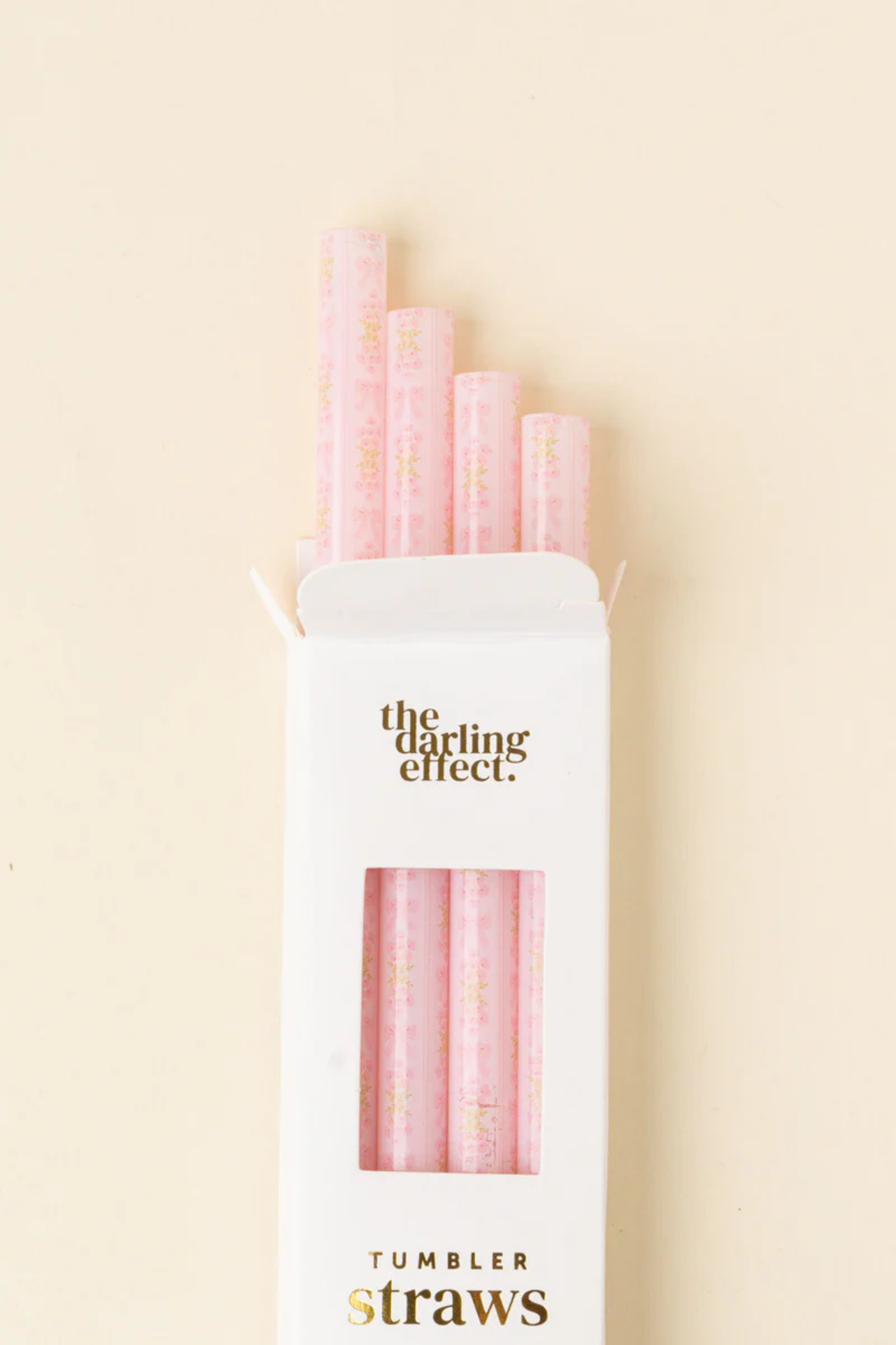 THE DARLING EFFECT - Oh So Fancy Pink 40 oz Tumbler Straw Set