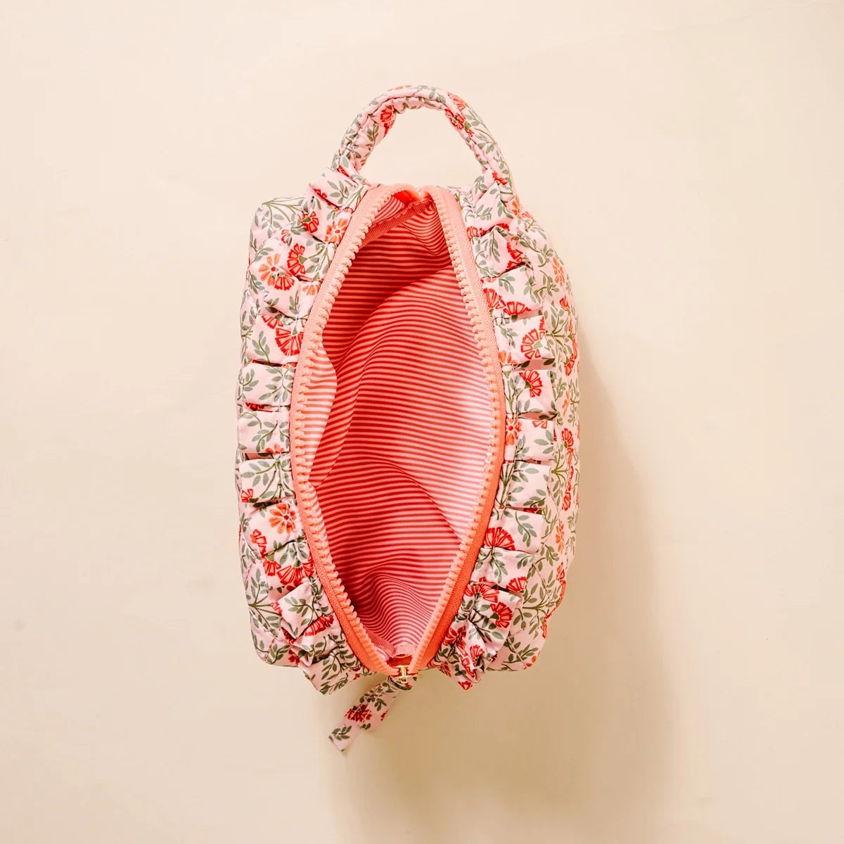 the darling effect quilted pouch everbloom top
