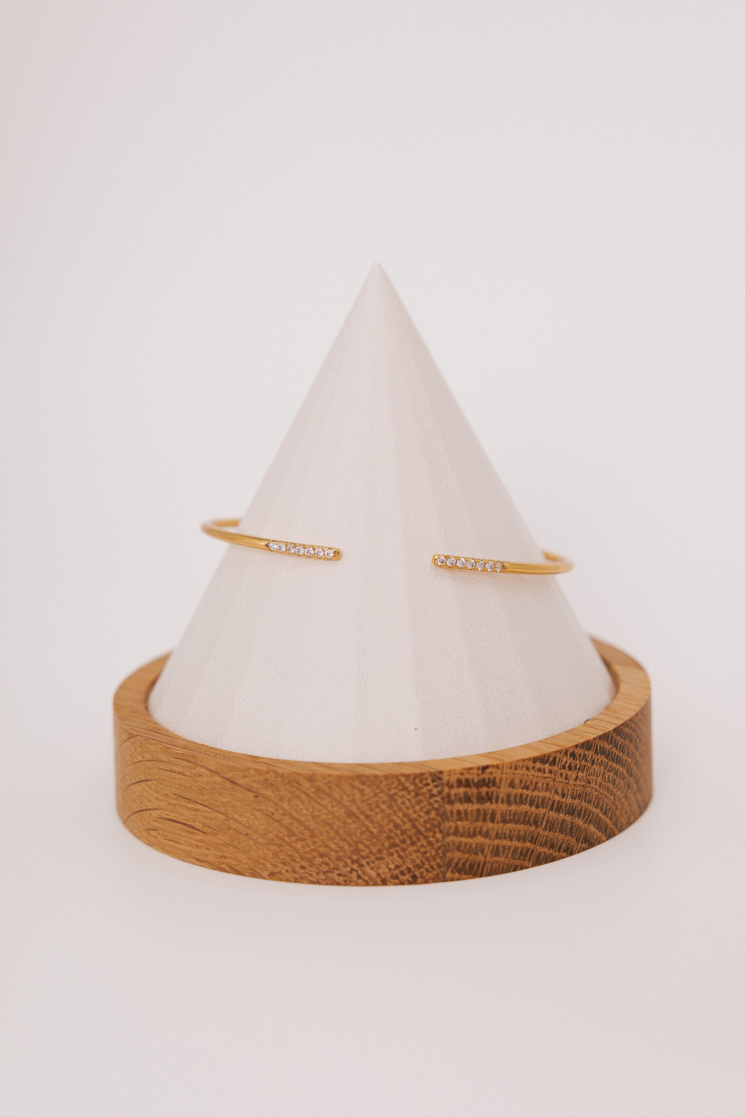 gold open bracelet with diamond details delicate 