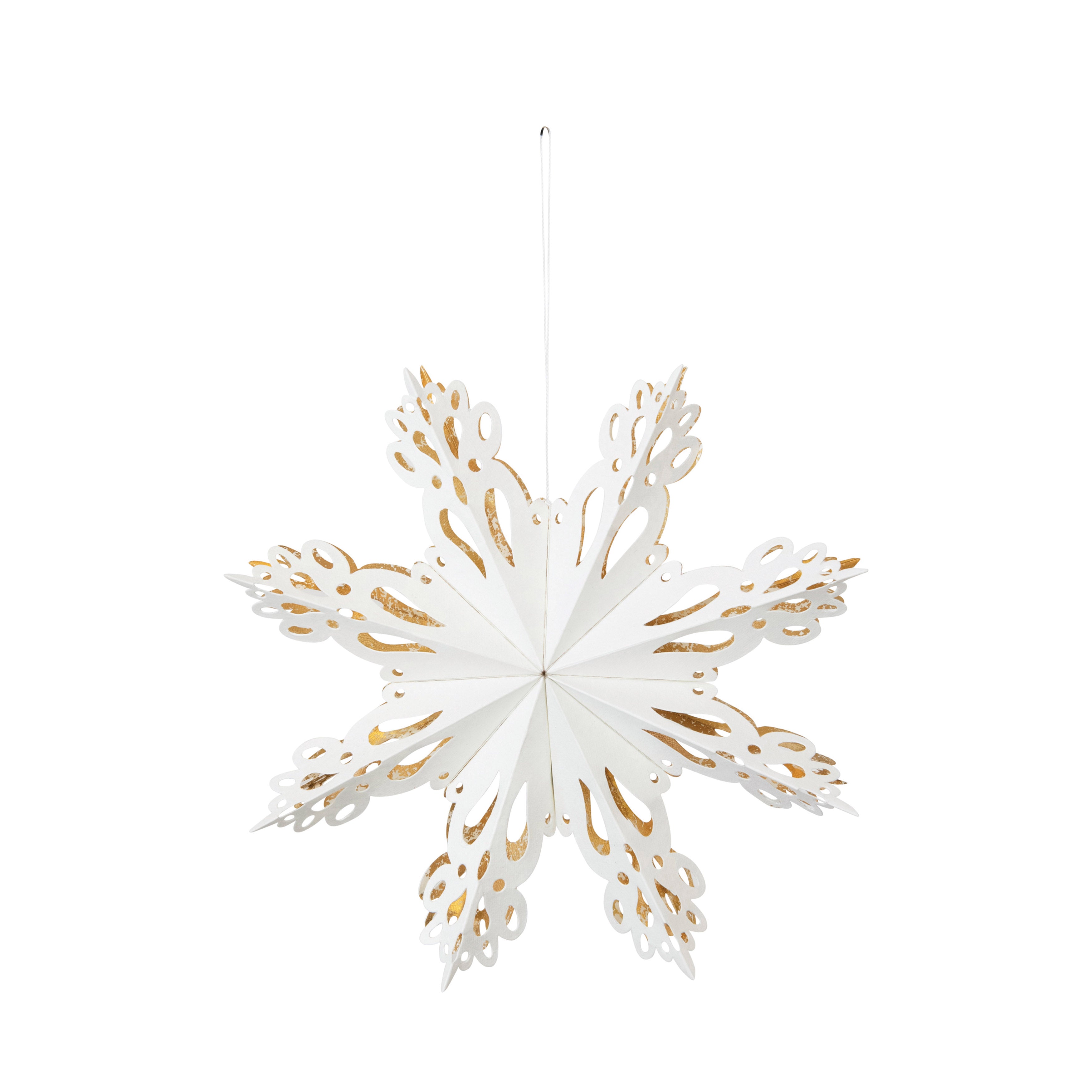 Paper Snowflake Ornament - 9" Height